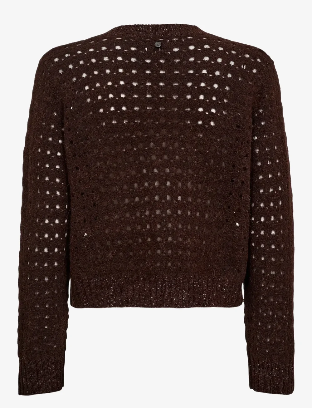 Nümph - NURIETTE DOT POINTELLE CARDIGAN - koftor - black coffee - 1