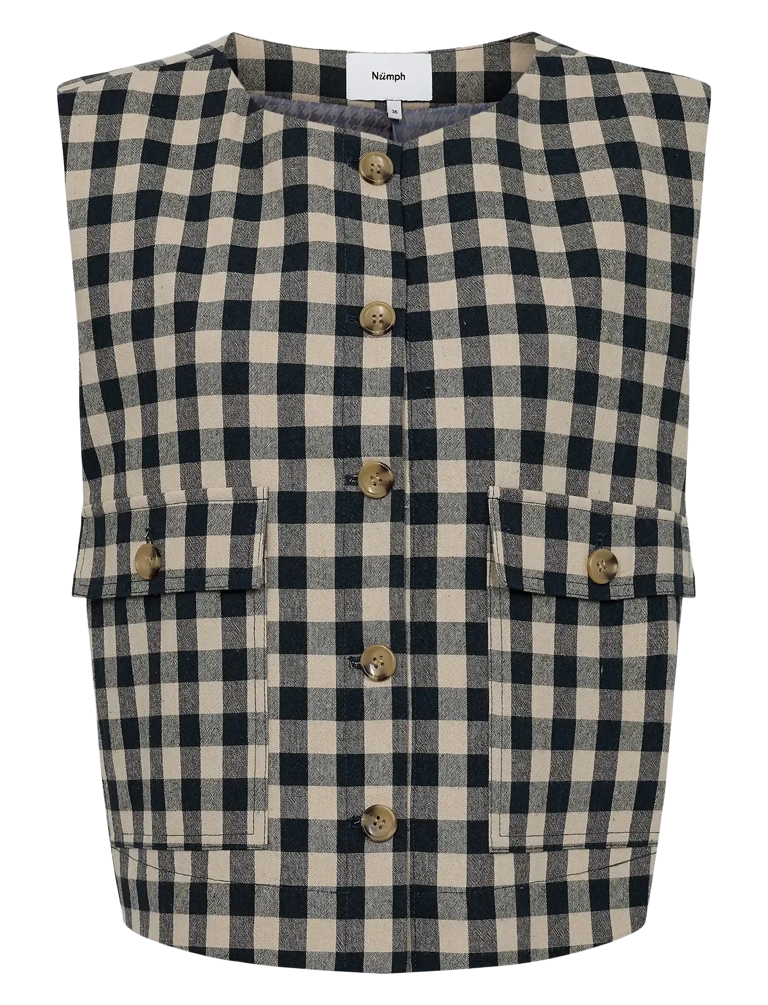 NÜMPH Nuchikka Weste Navy - 42 - Damen