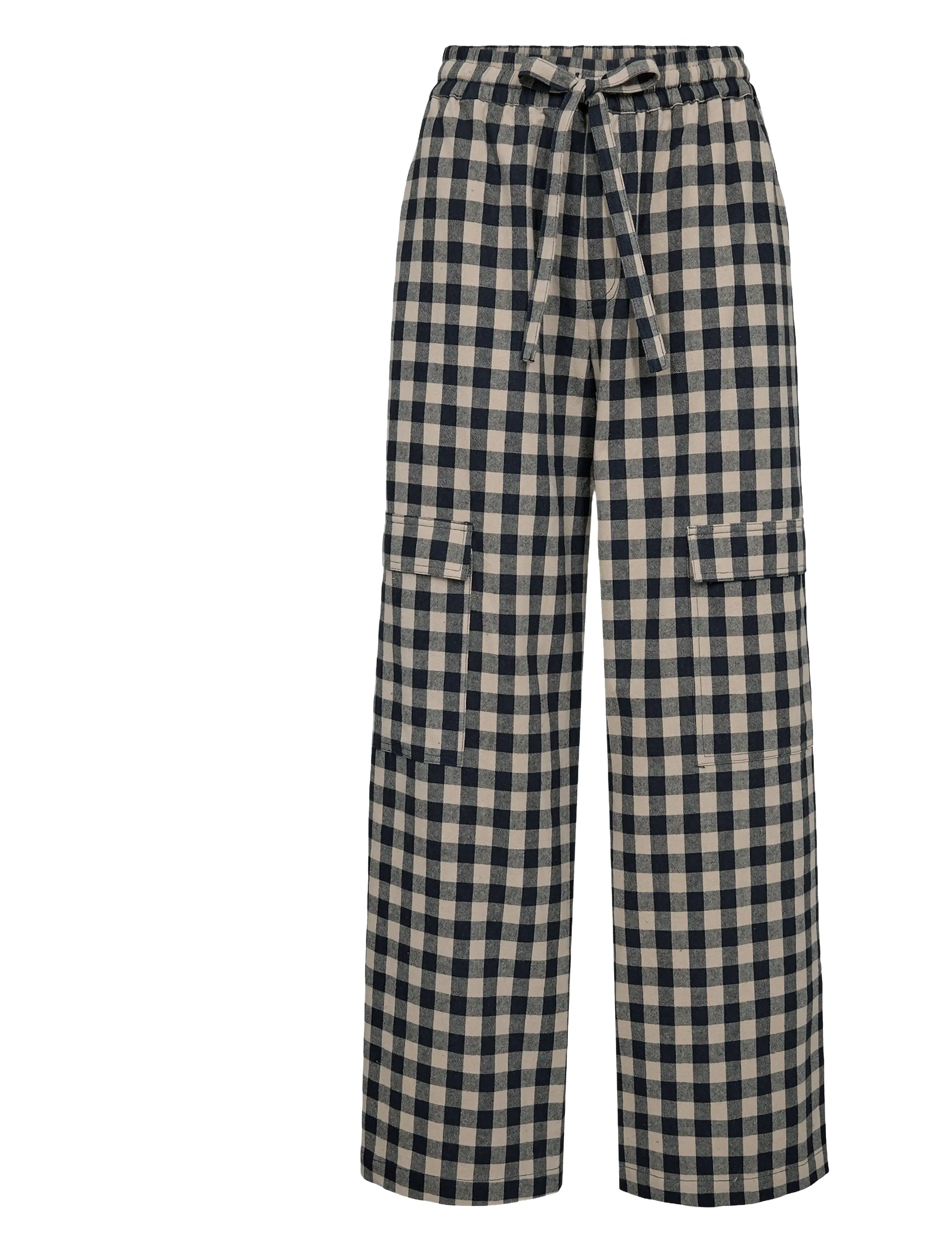 Nümph NUCHIKKA PANTS - Nümph - DARK SAPPHIRE / beige