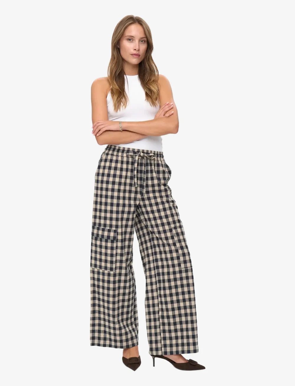 Nümph - NUCHIKKA PANTS - cargobyxor - dark sapphire - 3