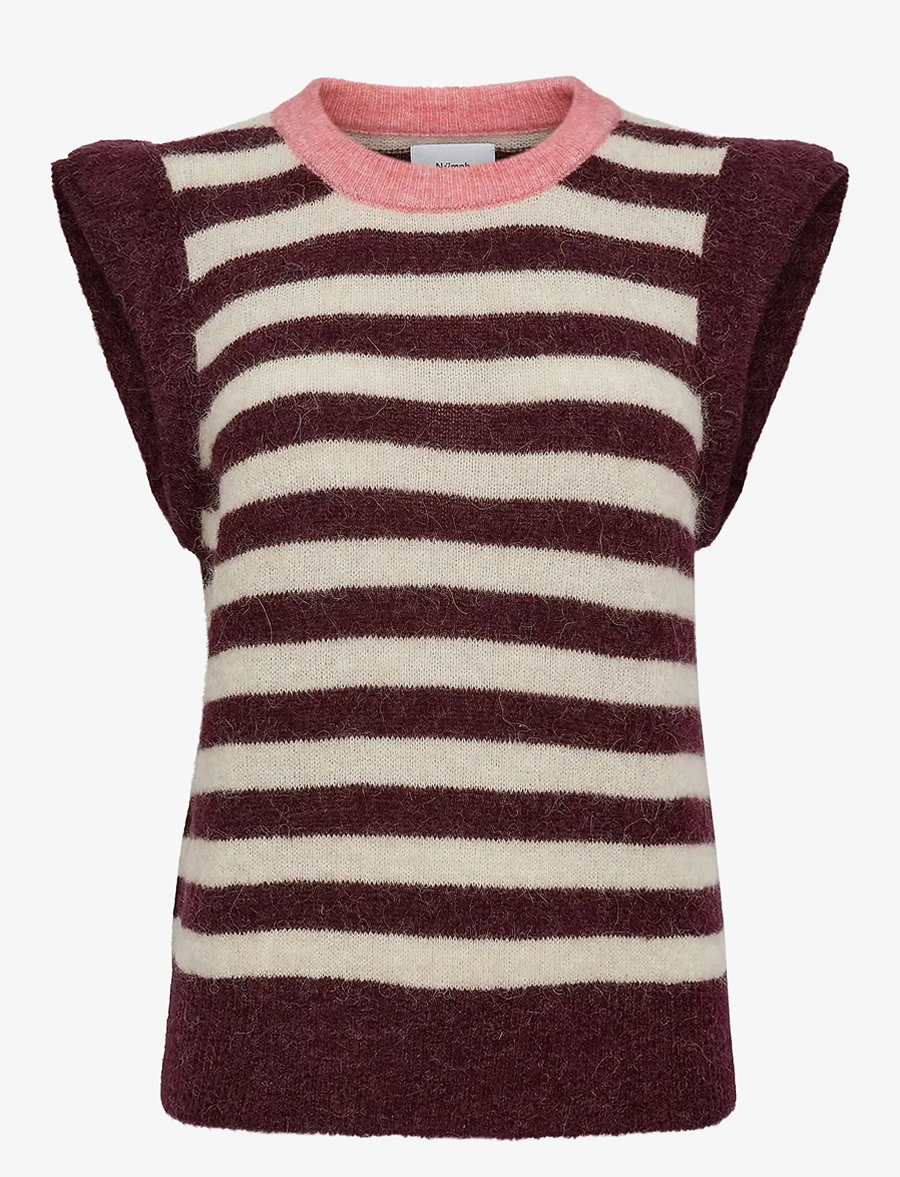 Nümph - NUCIARA RIETTE STRIPE VEST - knitted vests - winetasting - 0