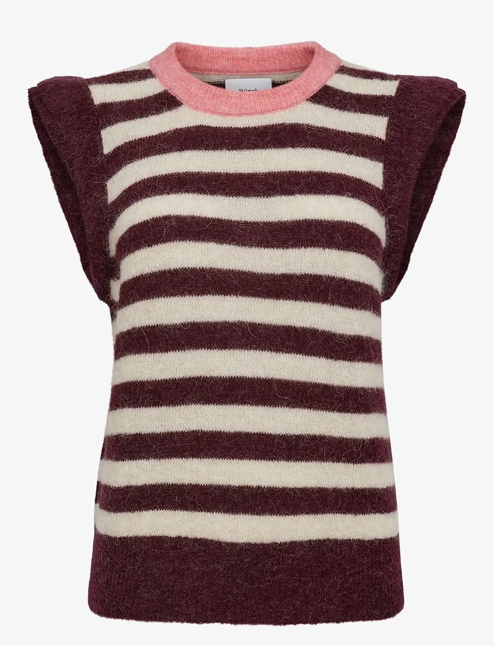 Nümph - NUCIARA RIETTE STRIPE VEST - knitted vests - winetasting - 0