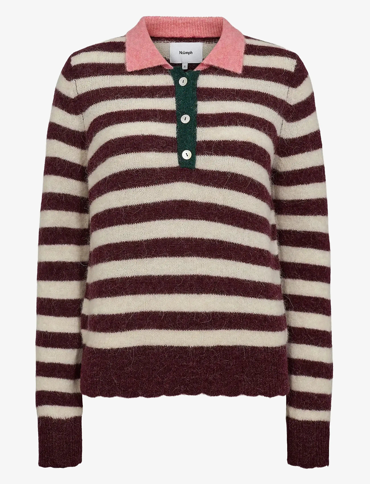 Nümph - NUCIARA RIETTE STRIPE PULLOVER - jumpers - winetasting - 0