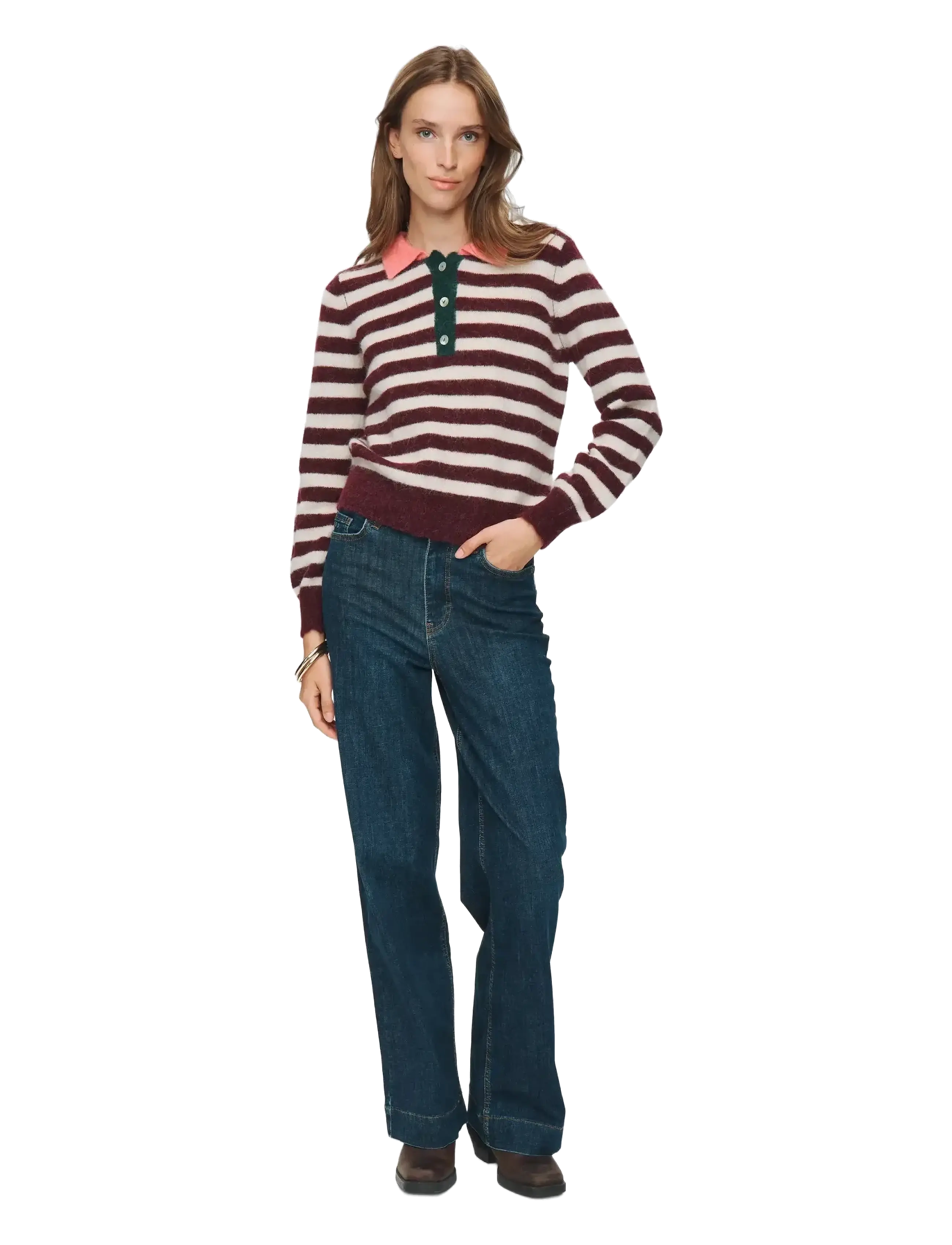 Nümph - NUCIARA RIETTE STRIPE PULLOVER - winetasting - 2