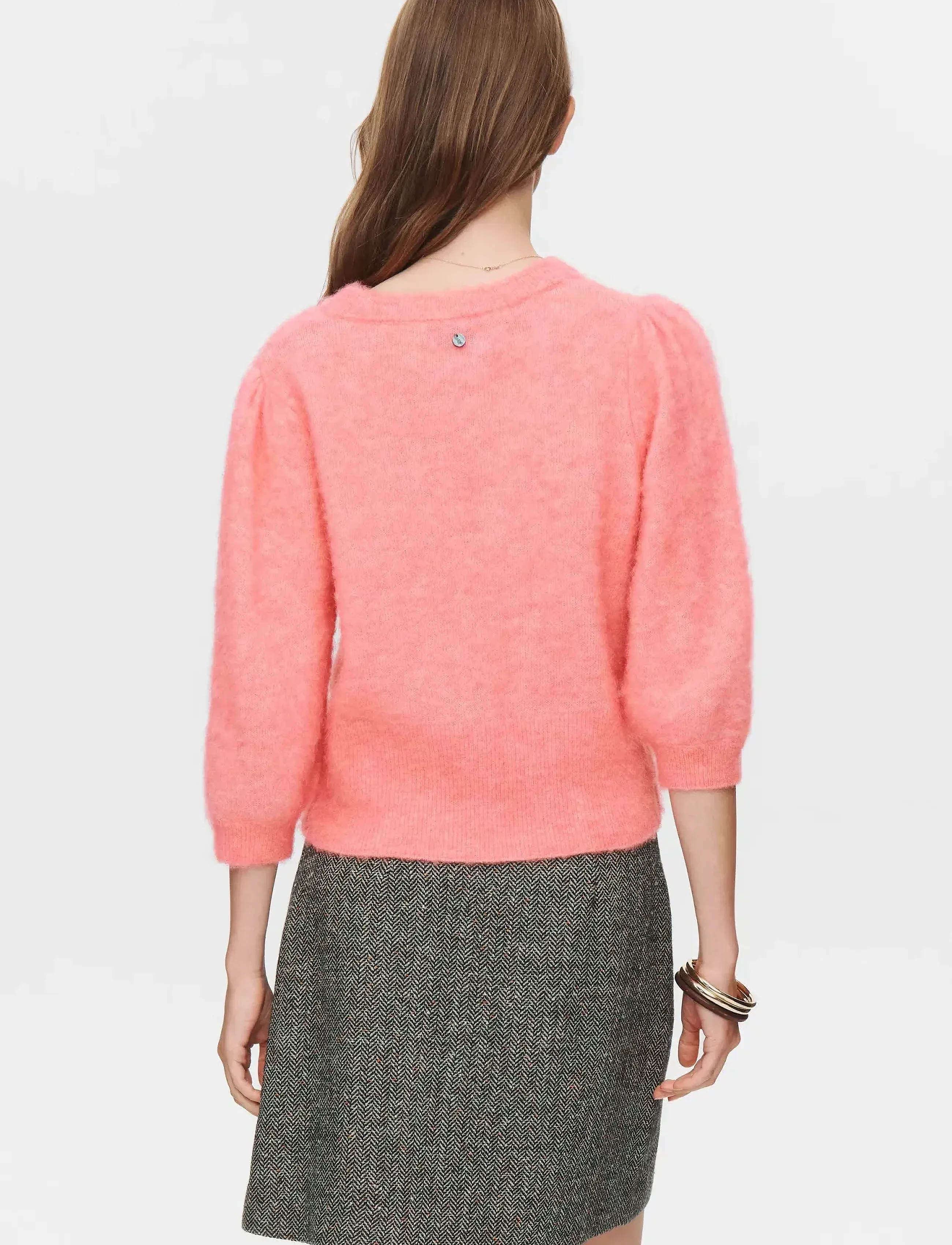Nümph - NUSURI BRUSHED SS PULLOVER - neulepuserot - pink lemonade - 4