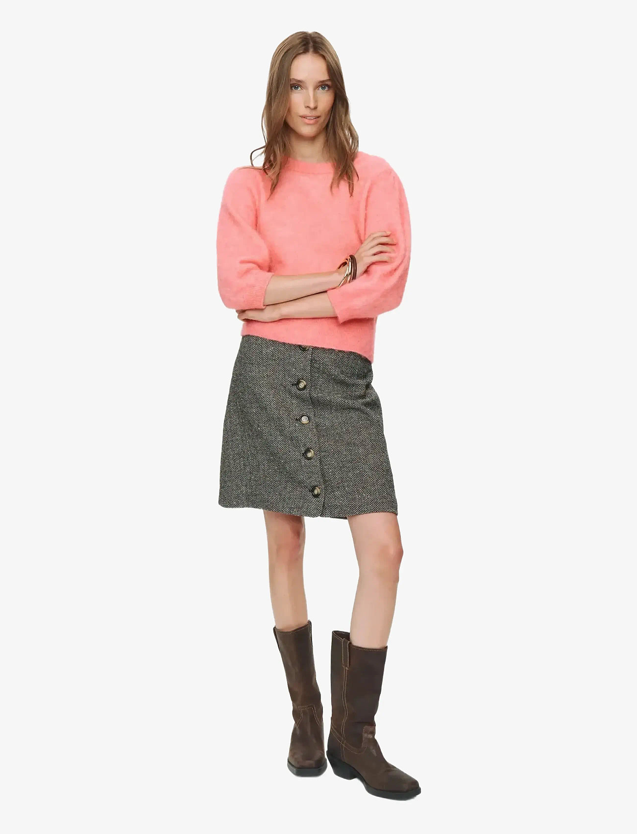 Nümph - NUSURI BRUSHED SS PULLOVER - herbstliche kleidung - pink lemonade - 2