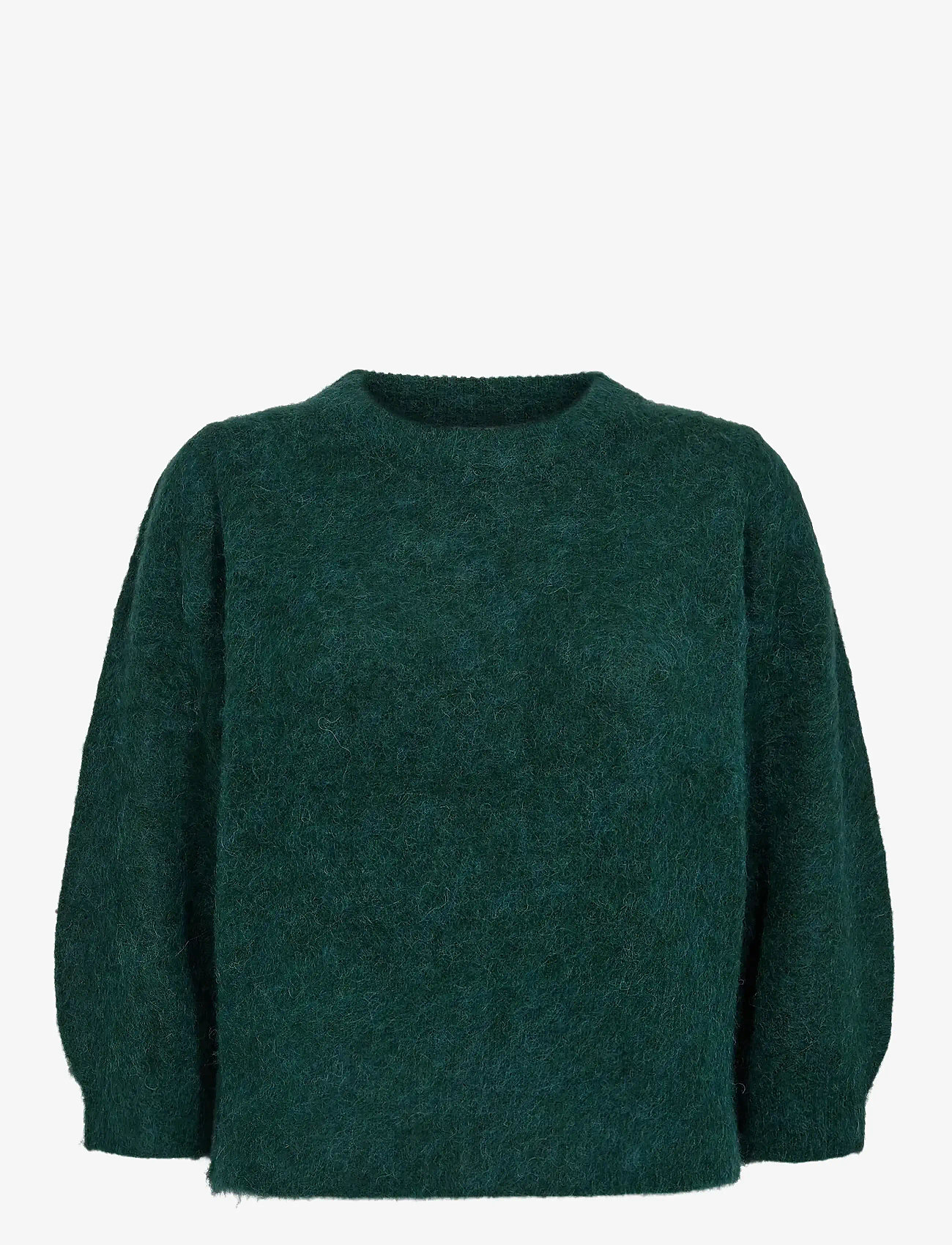 Nümph - NUSURI BRUSHED SS PULLOVER - rudens drabužiai - rain forest - 0