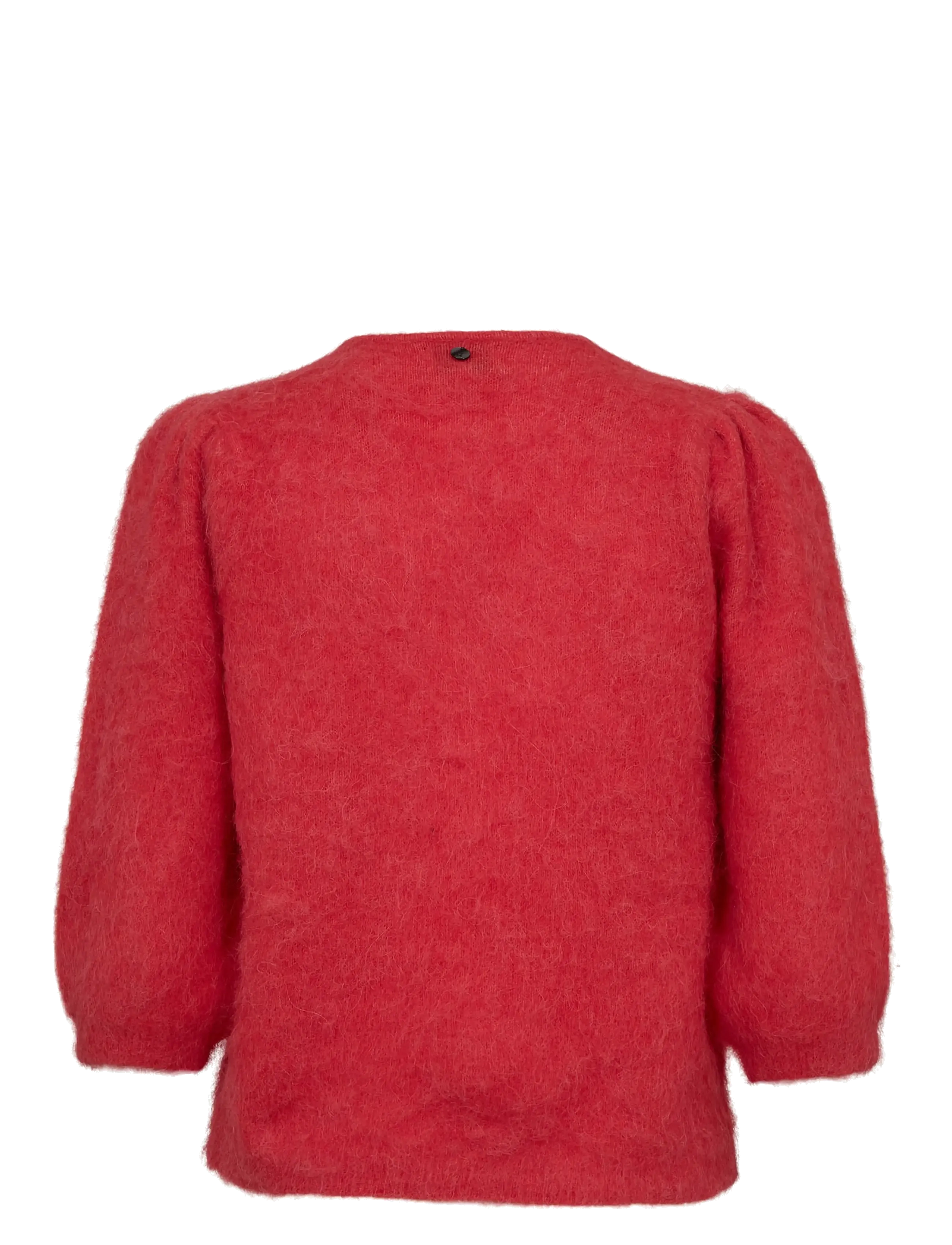 Nümph - NUSURI BRUSHED SS CARDIGAN - høstklær - fiery red - 2