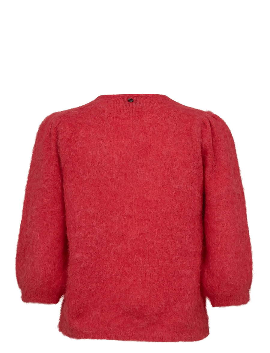 Nümph - NUSURI BRUSHED SS CARDIGAN - kardiganid - fiery red - 2