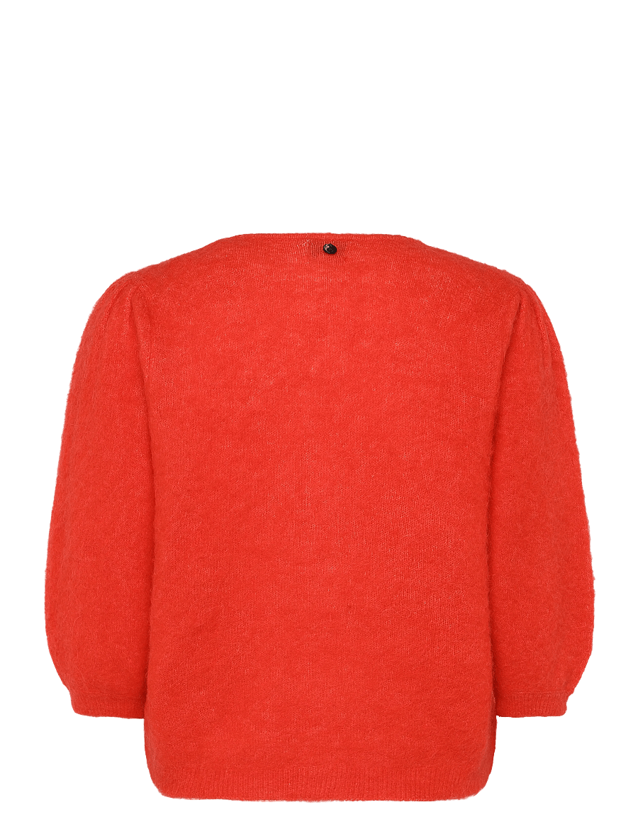 Nümph - NUSURI BRUSHED SS CARDIGAN - strickjacken - fiery red - 2