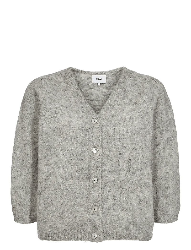 Nümph - NUSURI BRUSHED SS CARDIGAN - kardiganid - light grey mel - 0