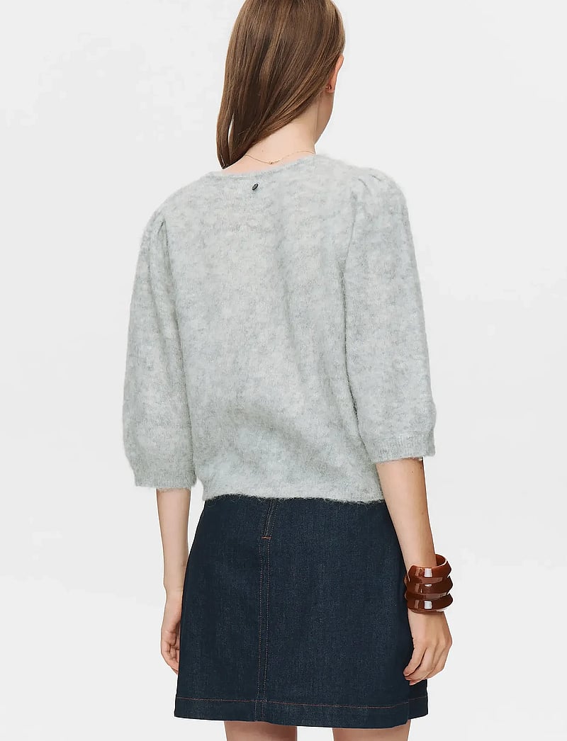 Nümph - NUSURI BRUSHED SS CARDIGAN - kardiganid - light grey mel - 4