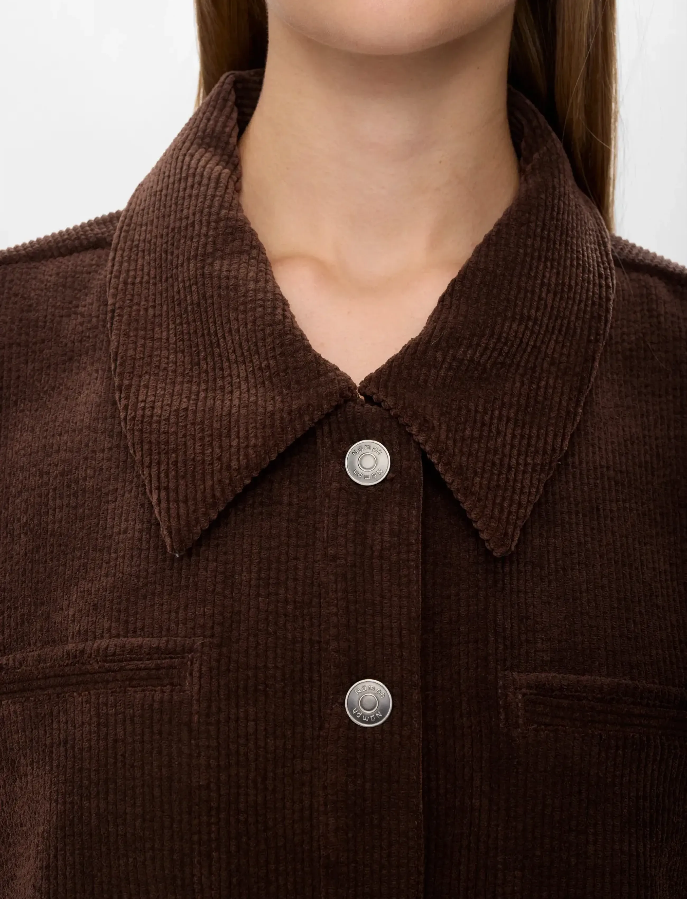 Nümph - NUTHEA SHIRT - kortærmede skjorter - black coffee - 3