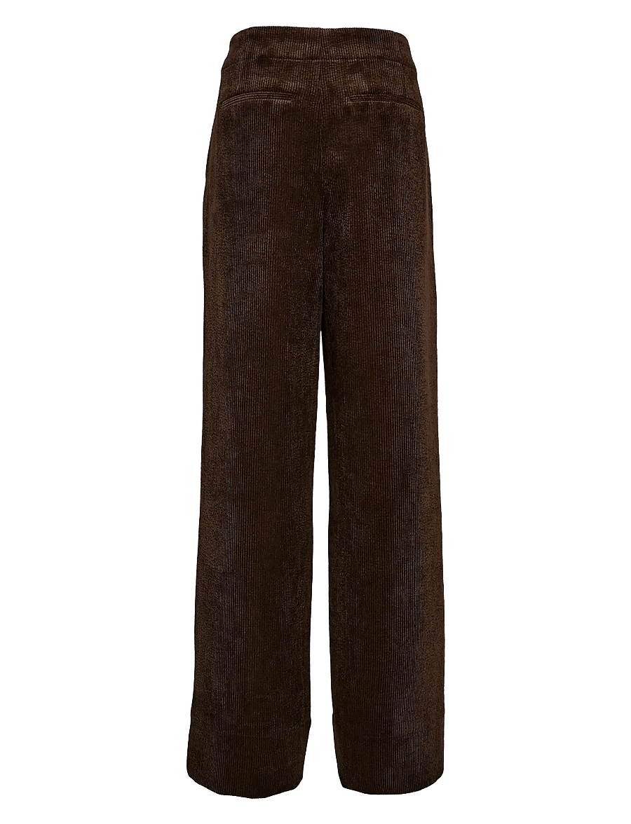 Nümph - NUTHEA PANTS - hosen mit weitem bein - black coffee - 2