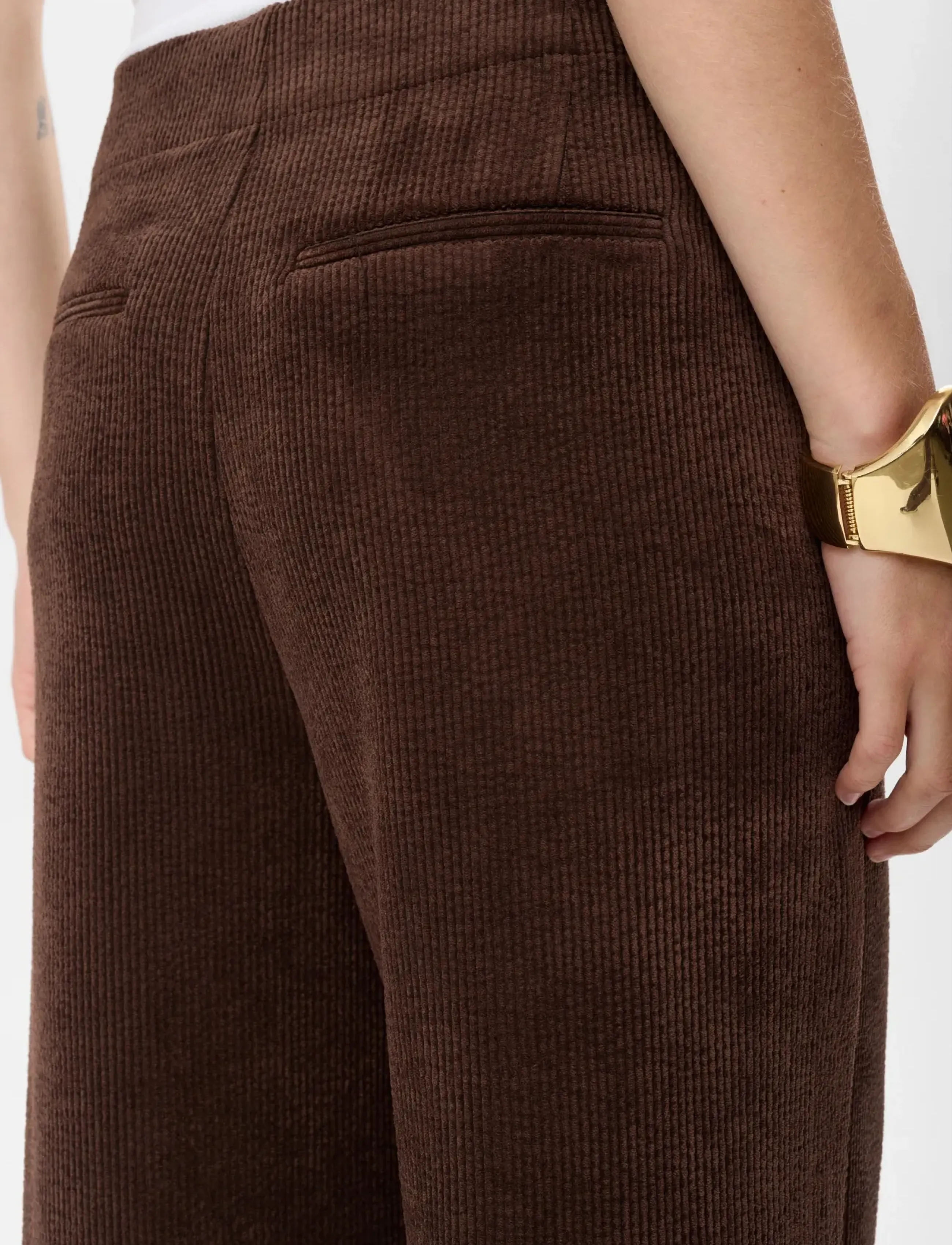 Nümph - NUTHEA PANTS - bukser med brede ben - black coffee - 5