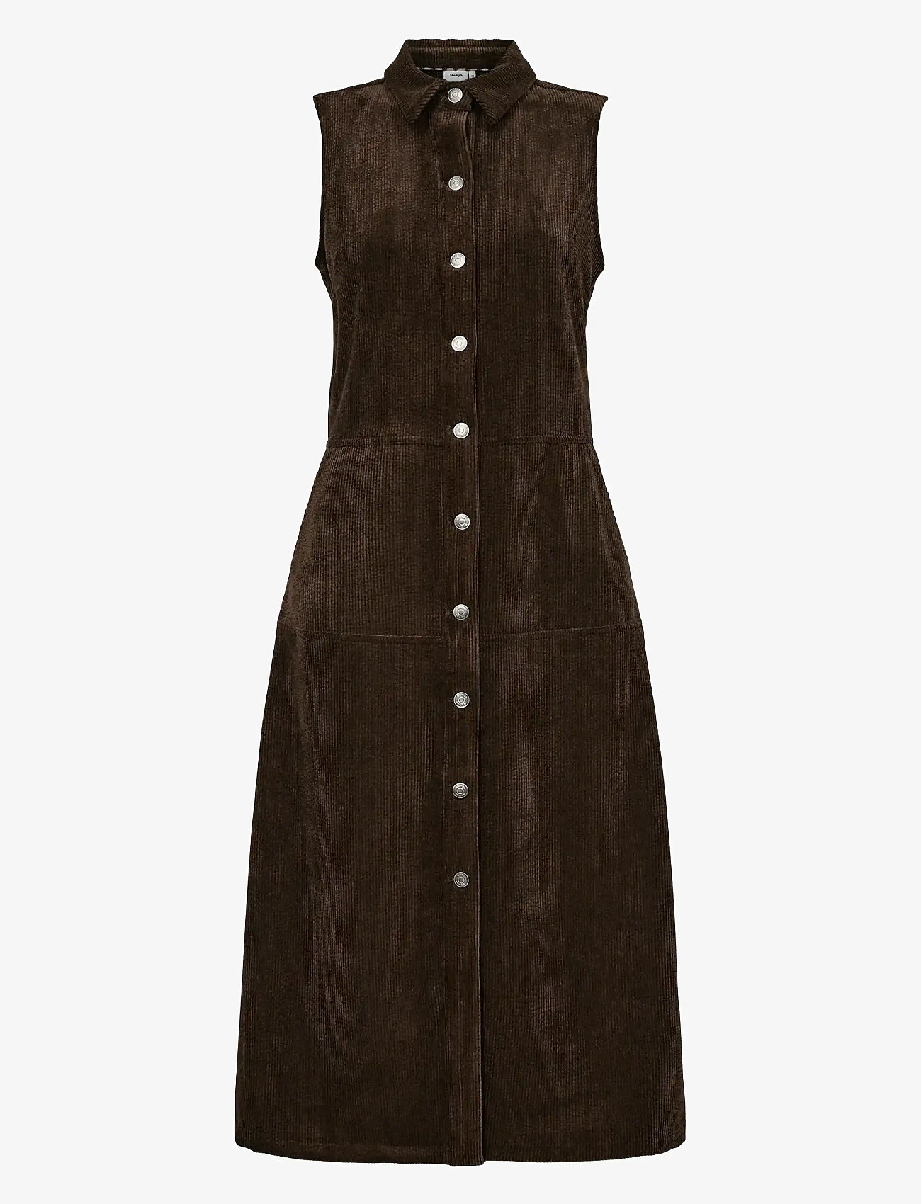 Nümph - NUTHEA DRESS - shirt dresses - black coffee - 1