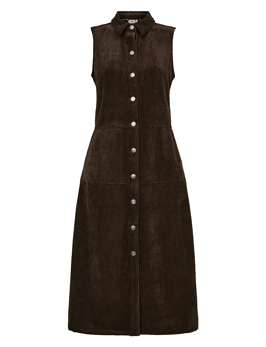 Nümph - NUTHEA DRESS - overhemdjurken - black coffee - 1