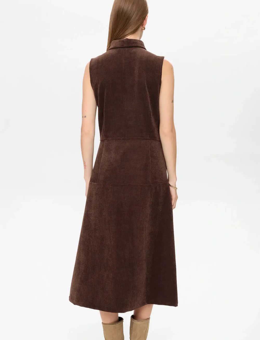 Nümph - NUTHEA DRESS - skjortklänningar - black coffee - 3