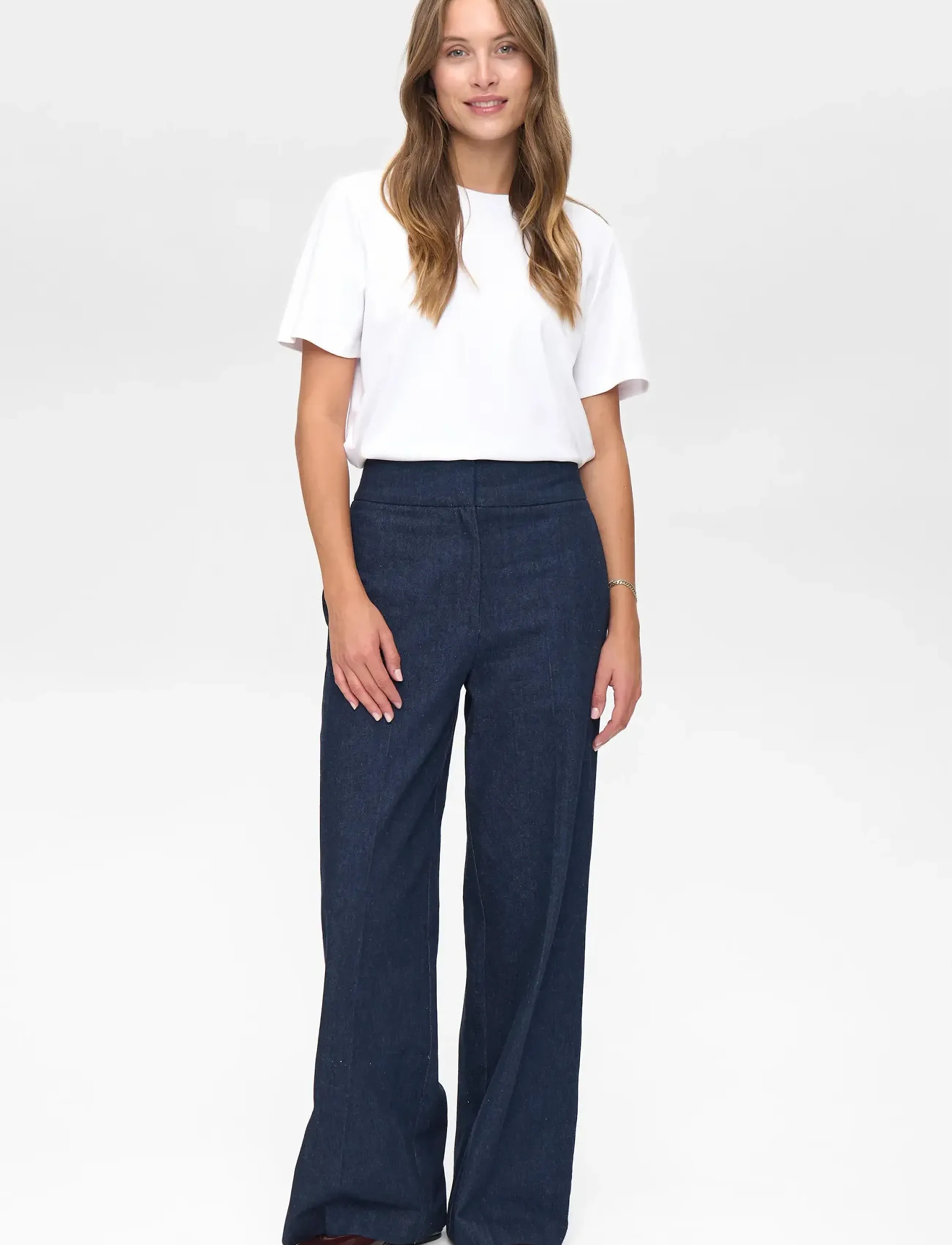 Nümph - NUBUSSY DENIM LONG PANTS - straight jeans - dark blue denim - 4