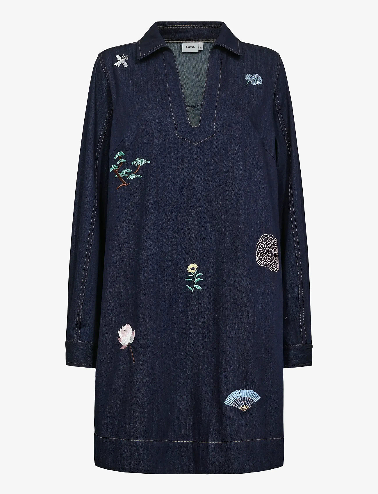 Nümph - NUCHIKU DRESS - dark blue denim - 1
