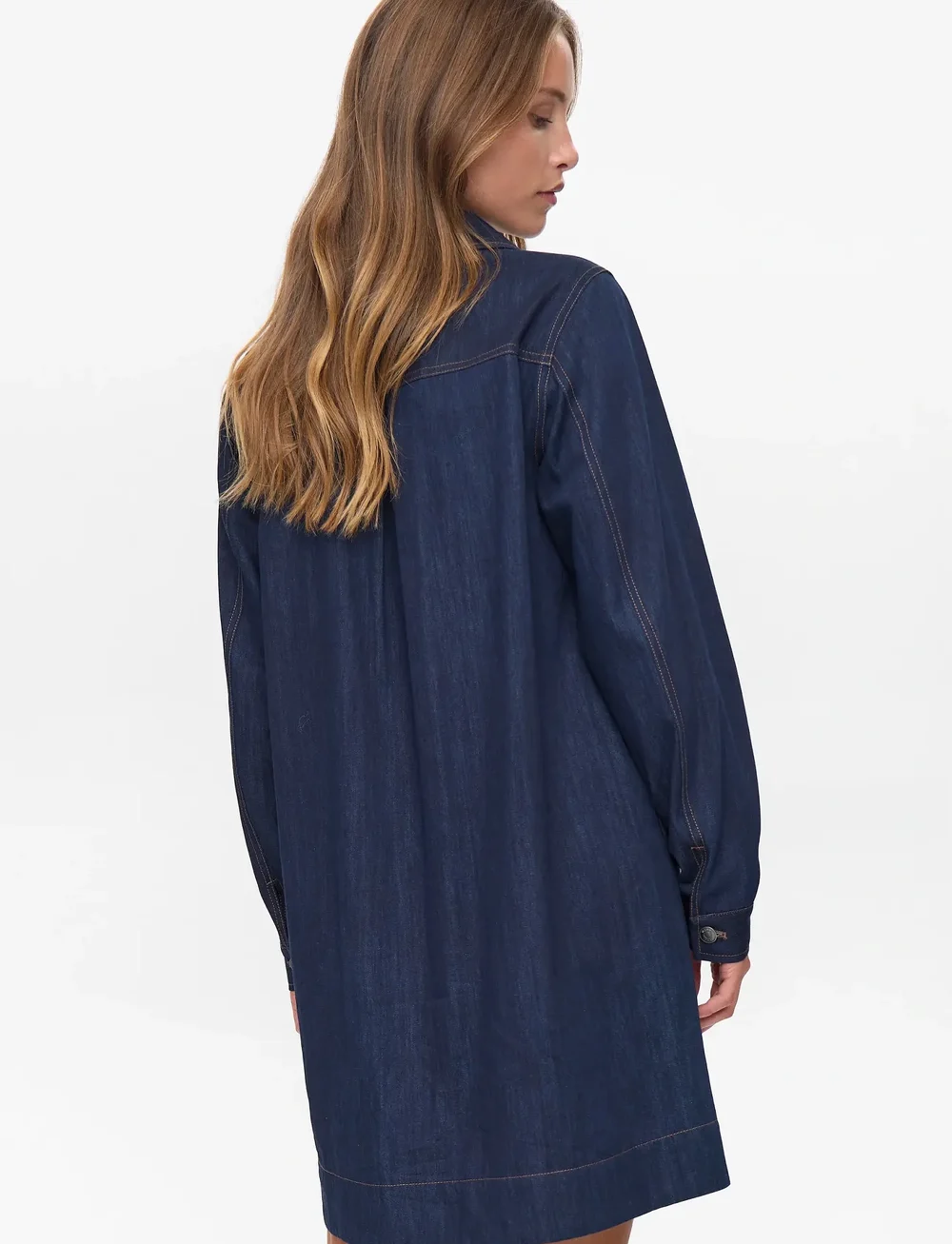 Nümph - NUCHIKU DRESS - denimkjoler - dark blue denim - 5