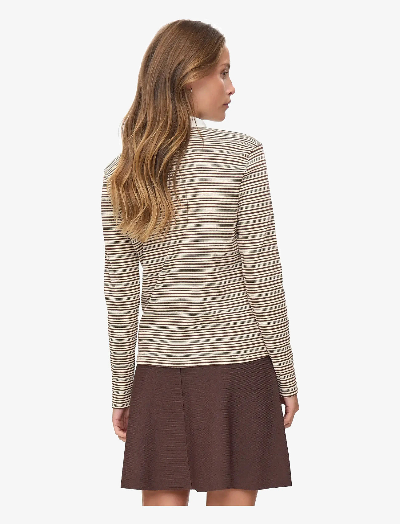 Nümph - NUSEMMA LS POLO - herbstliche kleidung - black coffee - 1