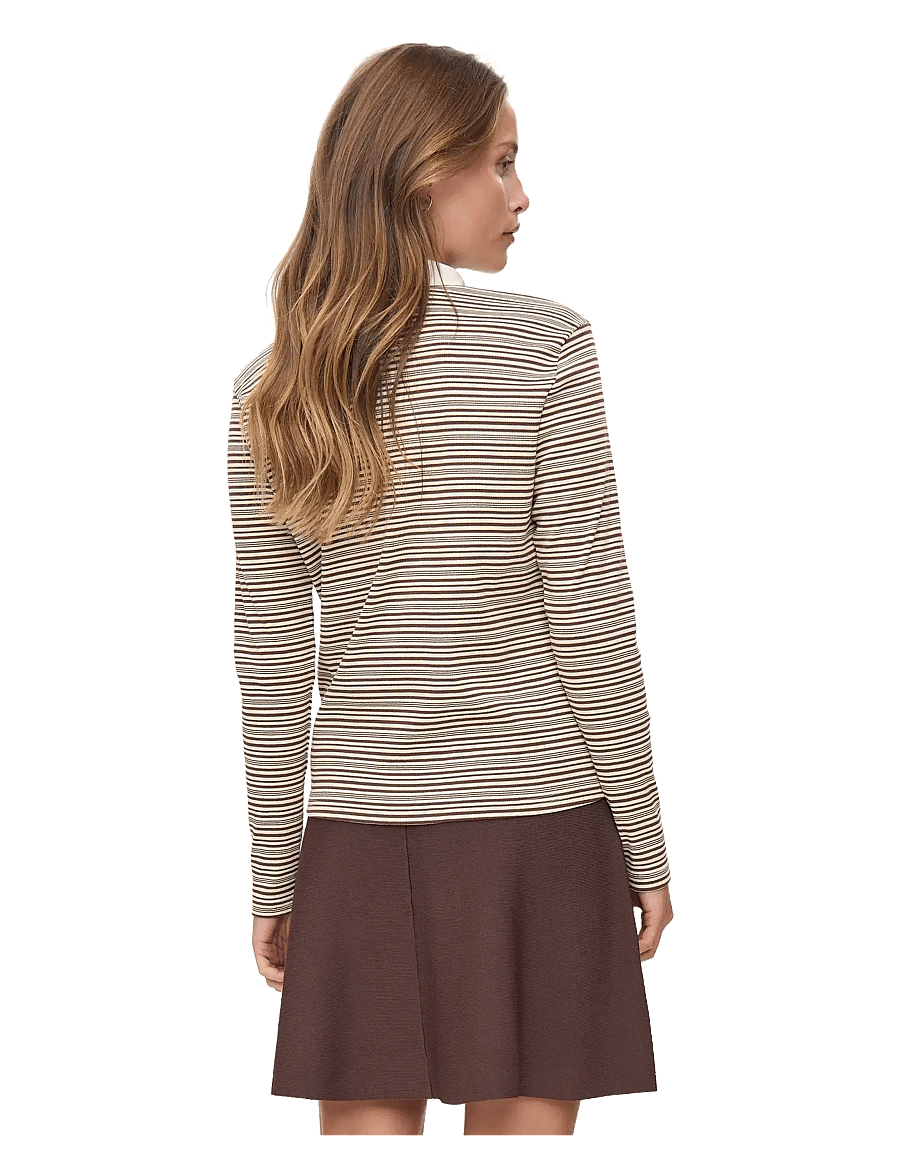 Nümph - NUSEMMA LS POLO - langärmlige tops - black coffee - 1