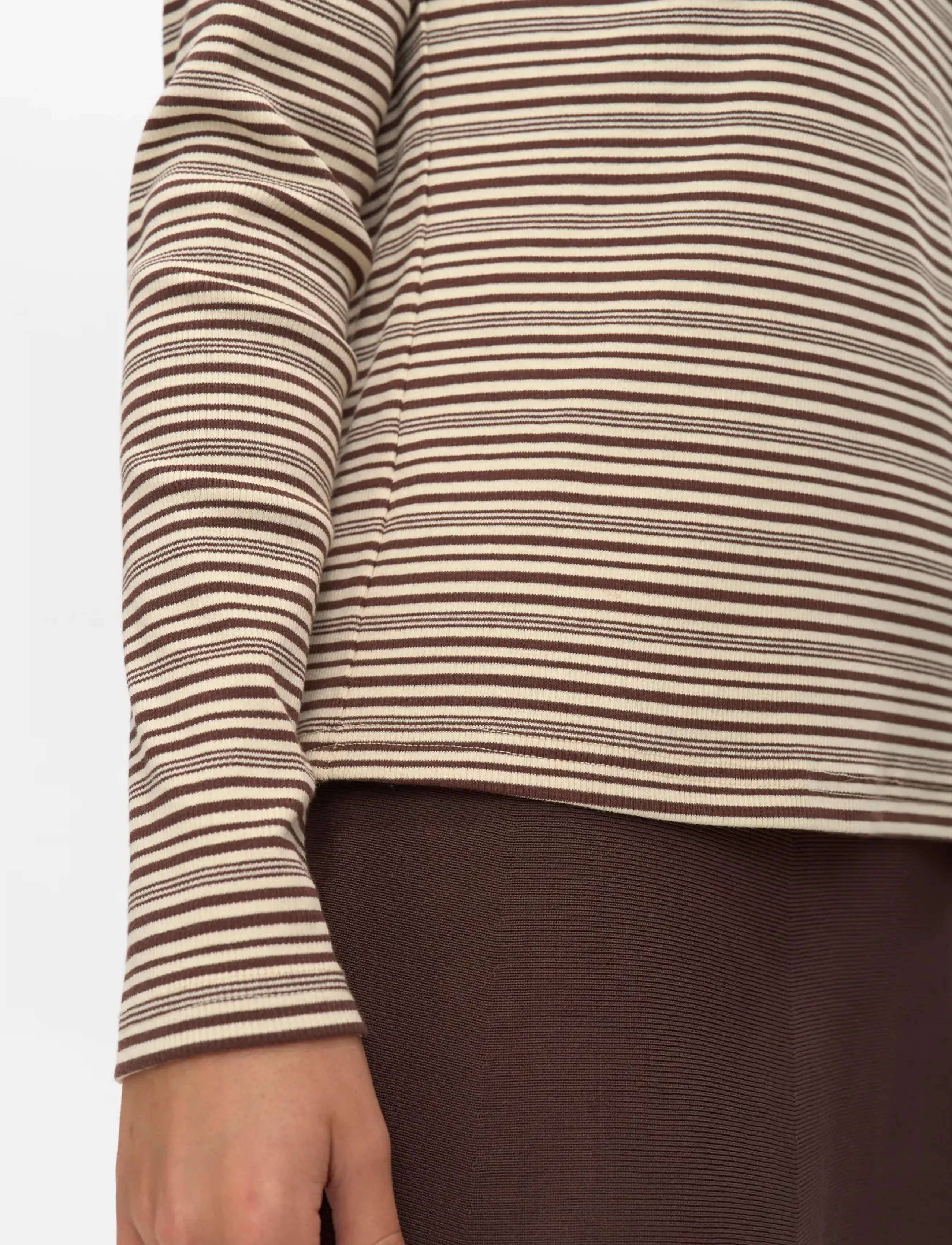 Nümph - NUSEMMA LS POLO - långärmade toppar - black coffee - 4