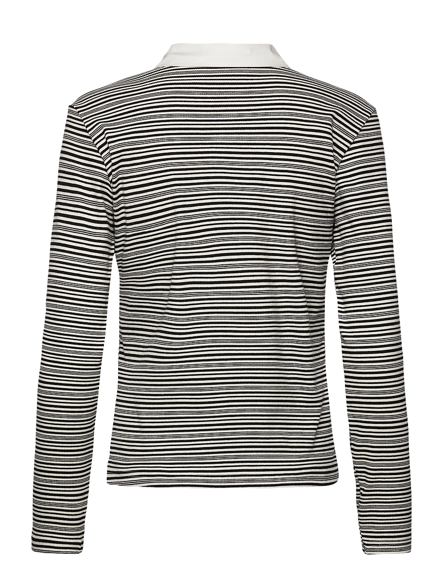 Nümph - NUSEMMA LS POLO - langärmlige tops - caviar - 2