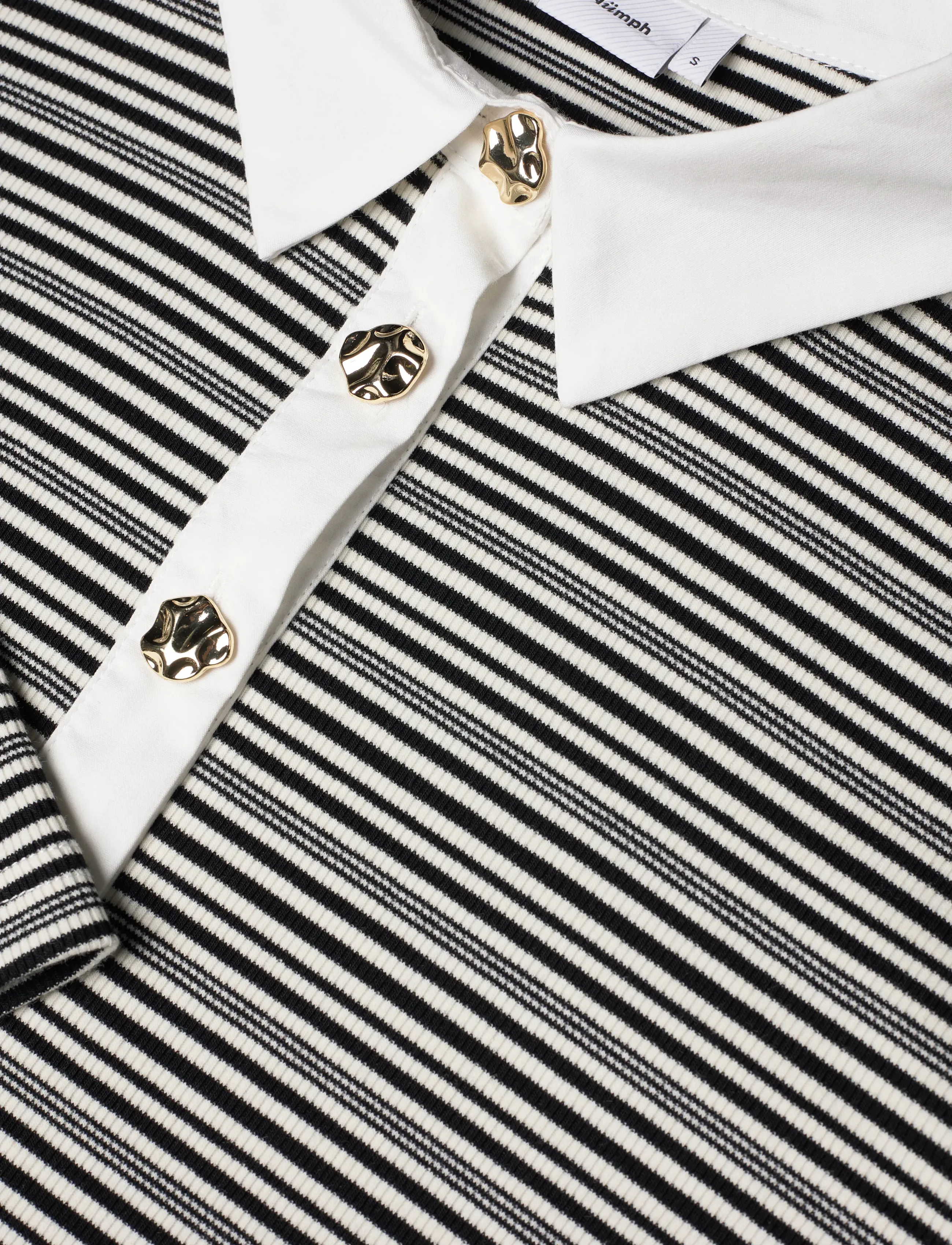 Nümph - NUSEMMA LS POLO - pikkade varrukatega alussärgid - caviar - 5