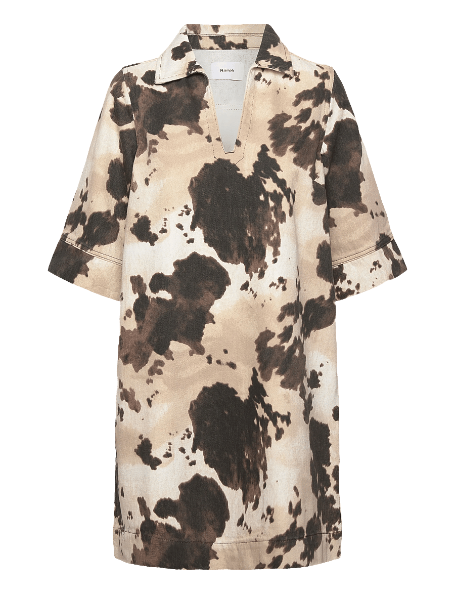 Nümph - NUIVY DRESS - skjortklänningar - grey morn - 0