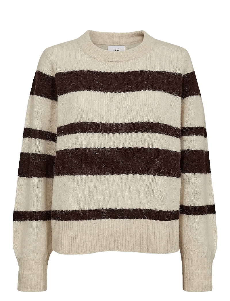 Nümph - NURIETTE WIDE STRIPE PULLOVER - pullover - black coffee - 0