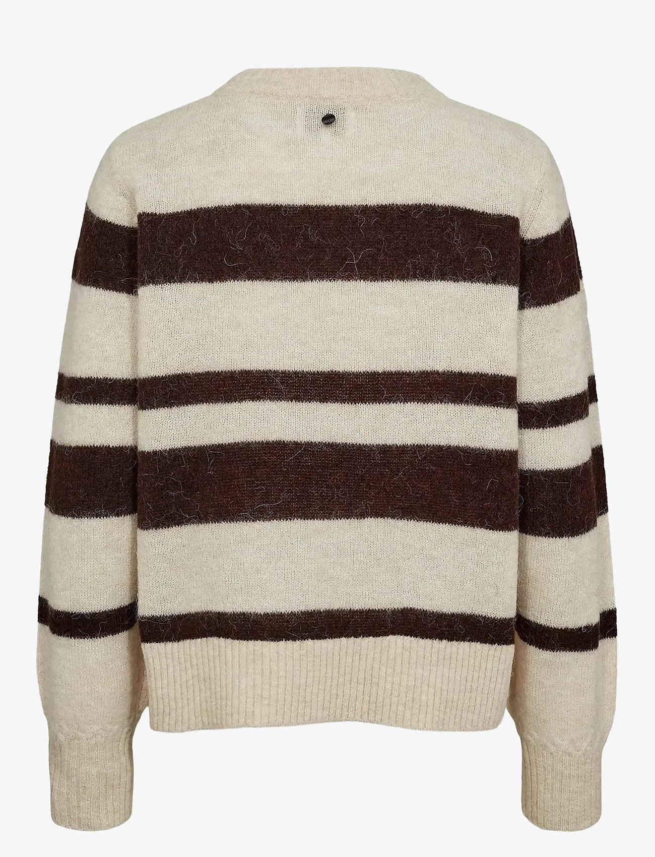 Nümph - NURIETTE WIDE STRIPE PULLOVER - pullover - black coffee - 1