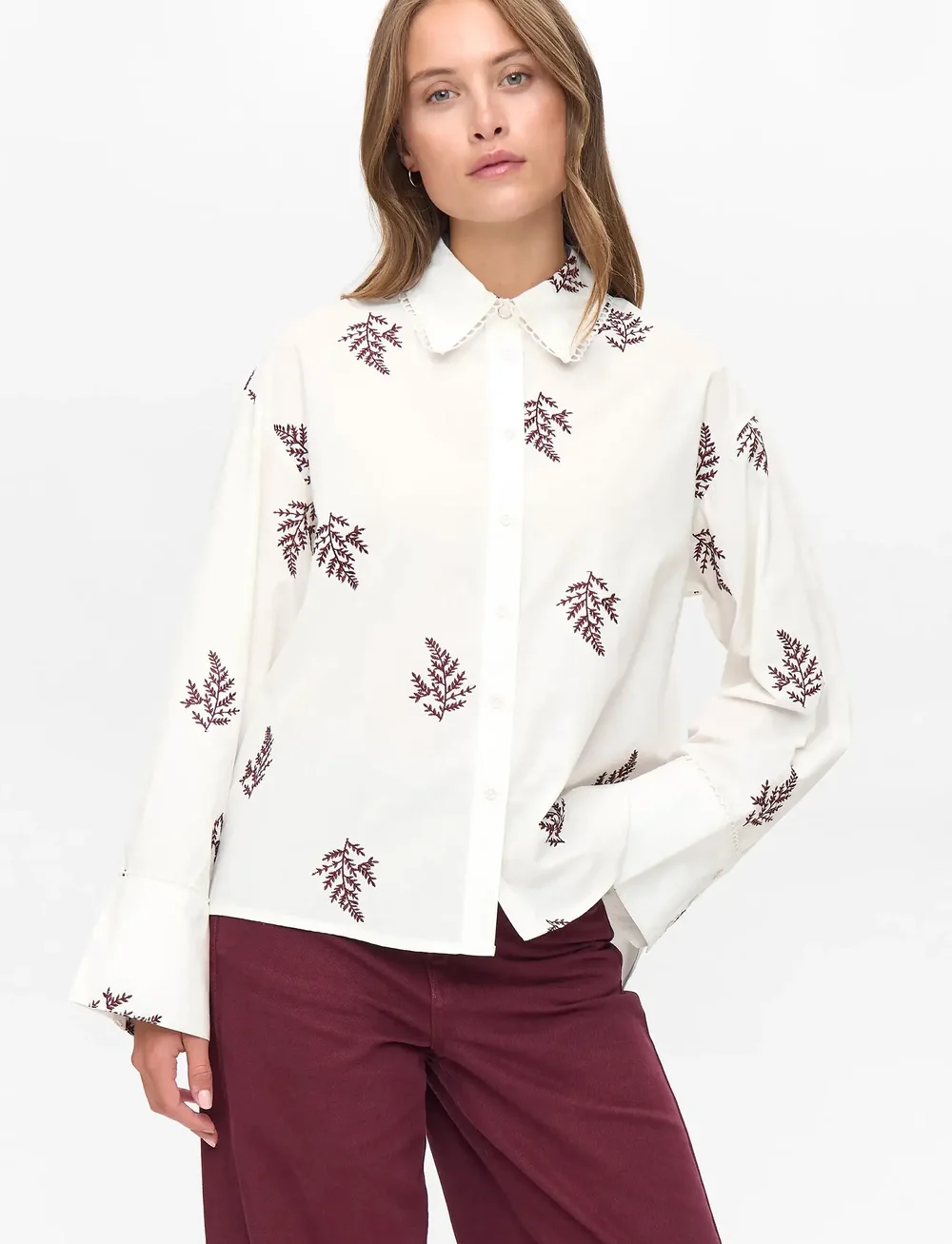 Nümph - NUBAILY SHIRT - overhemden met lange mouwen - winetasting - 0