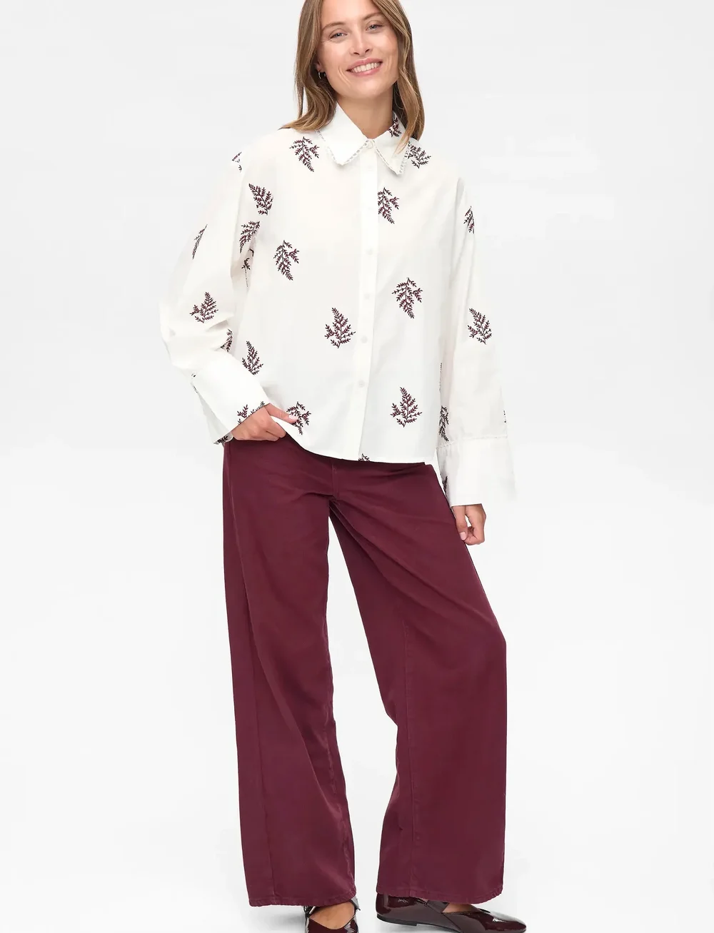 Nümph - NUBAILY SHIRT - overhemden met lange mouwen - winetasting - 4