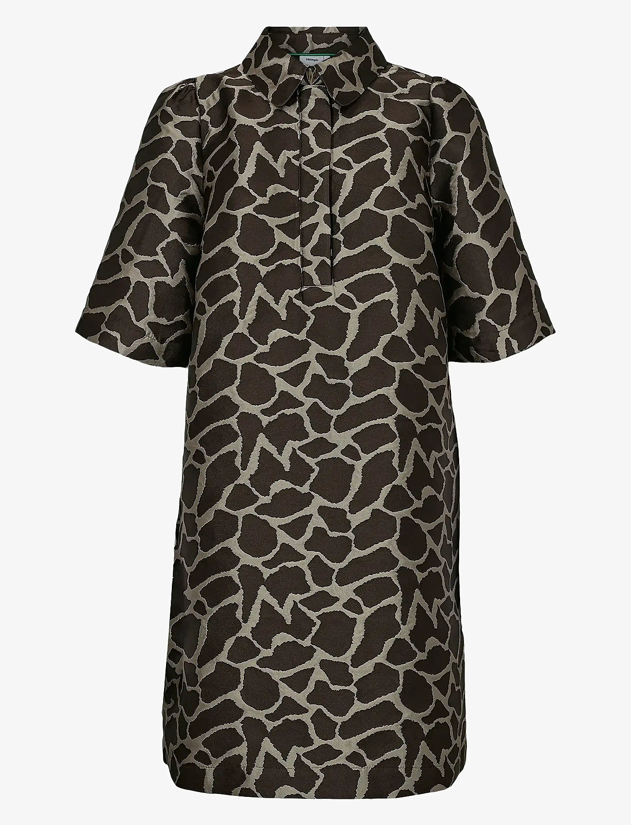 Nümph - NUMING DRESS - skjortekjoler - black coffee - 0