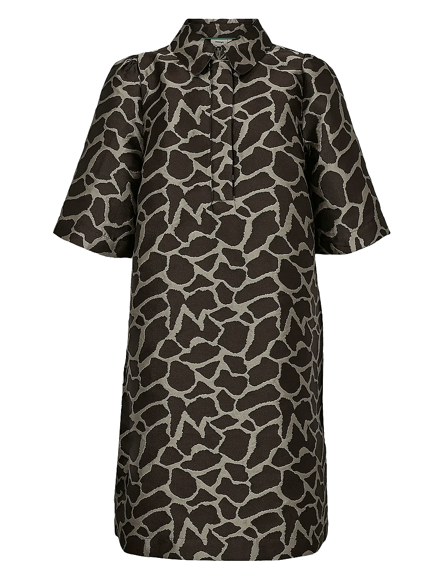 Nümph - NUMING DRESS - skjortklänningar - black coffee - 1