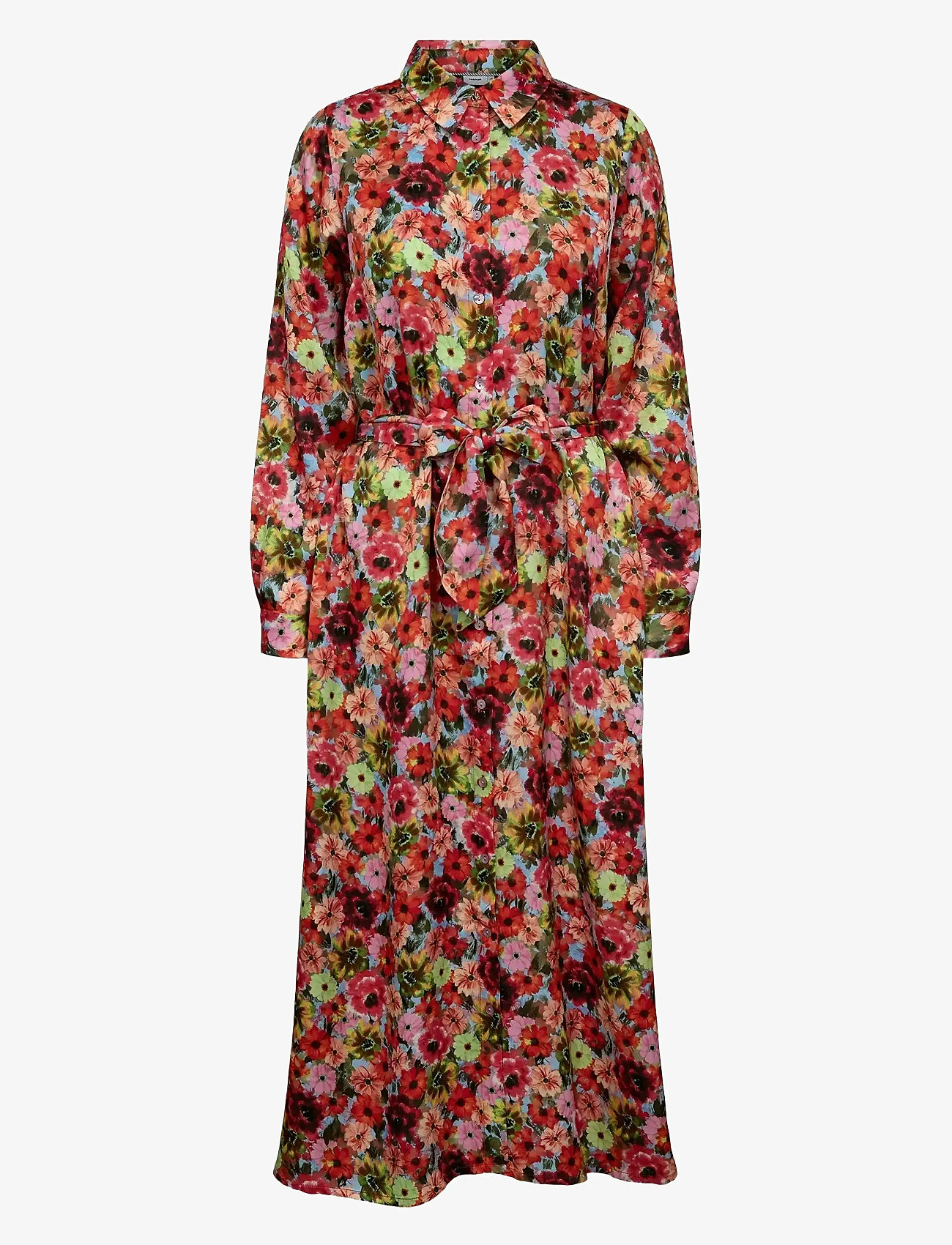 Nümph - NUMISTA SHIRT DRESS - hemdkleider - fiery red - 0