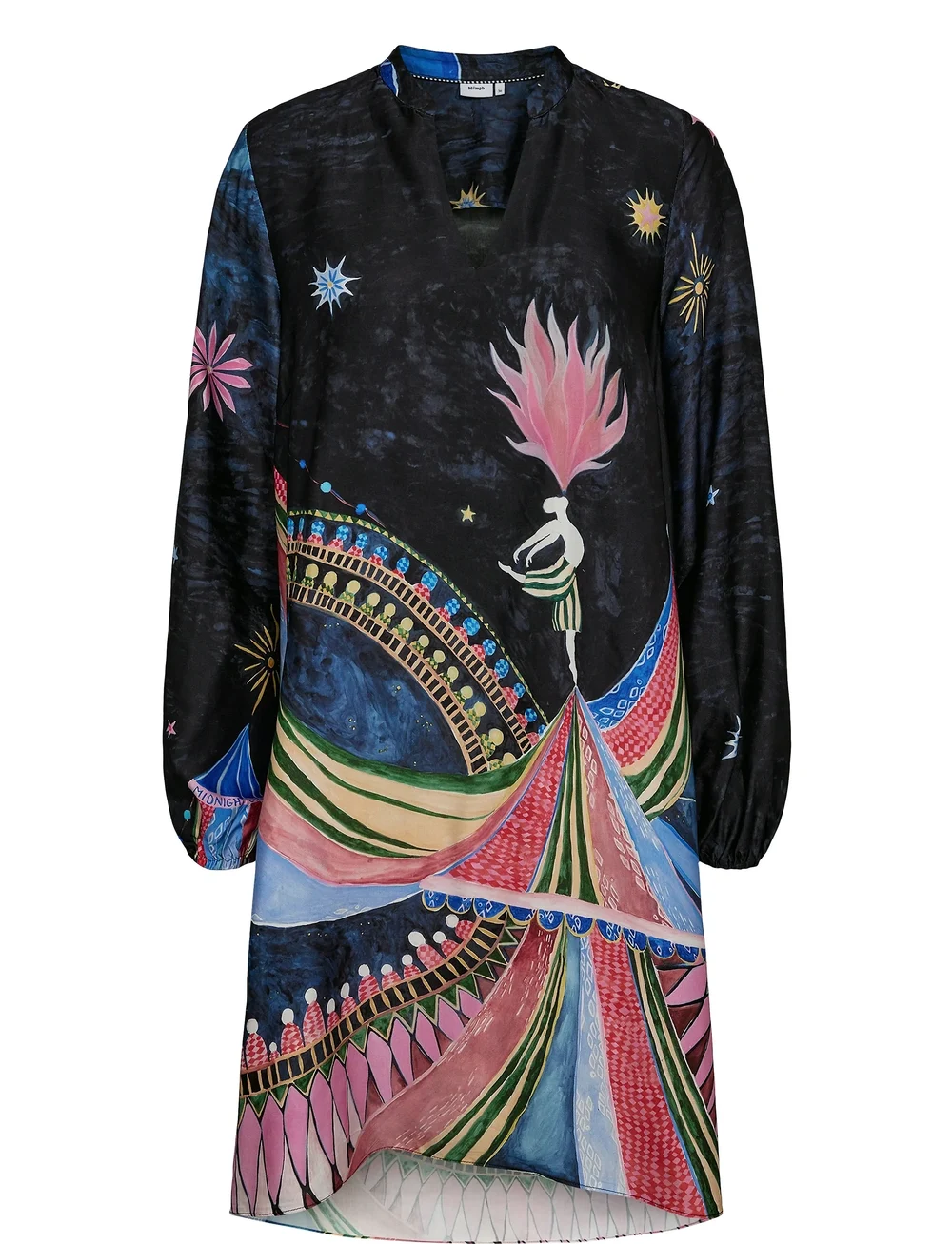 Nümph - NUSTARLA SHORT DRESS - sommerkleider - obsidian - 3