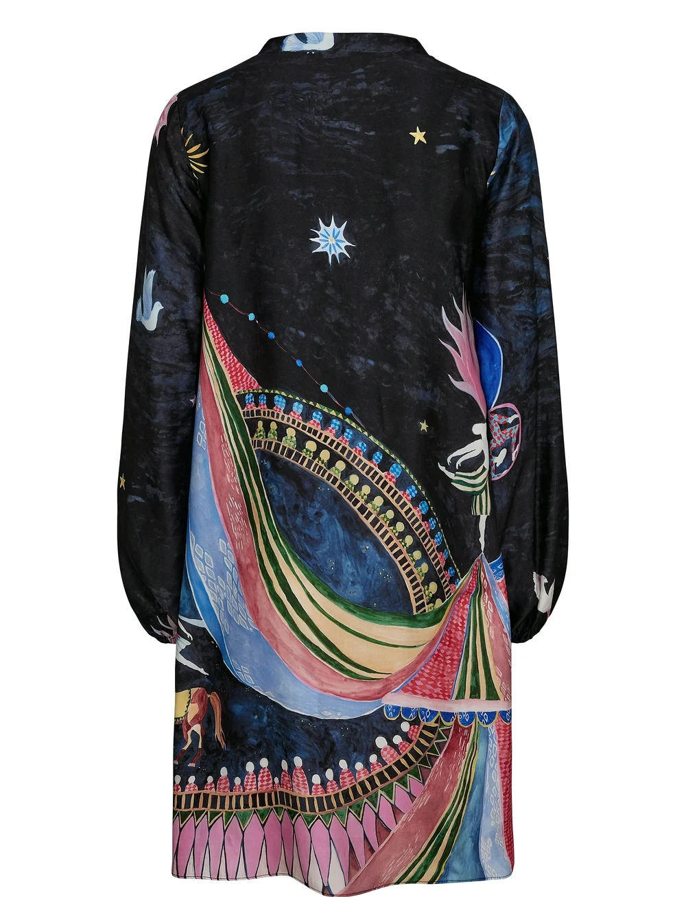 Nümph - NUSTARLA SHORT DRESS - sommerkleider - obsidian - 4