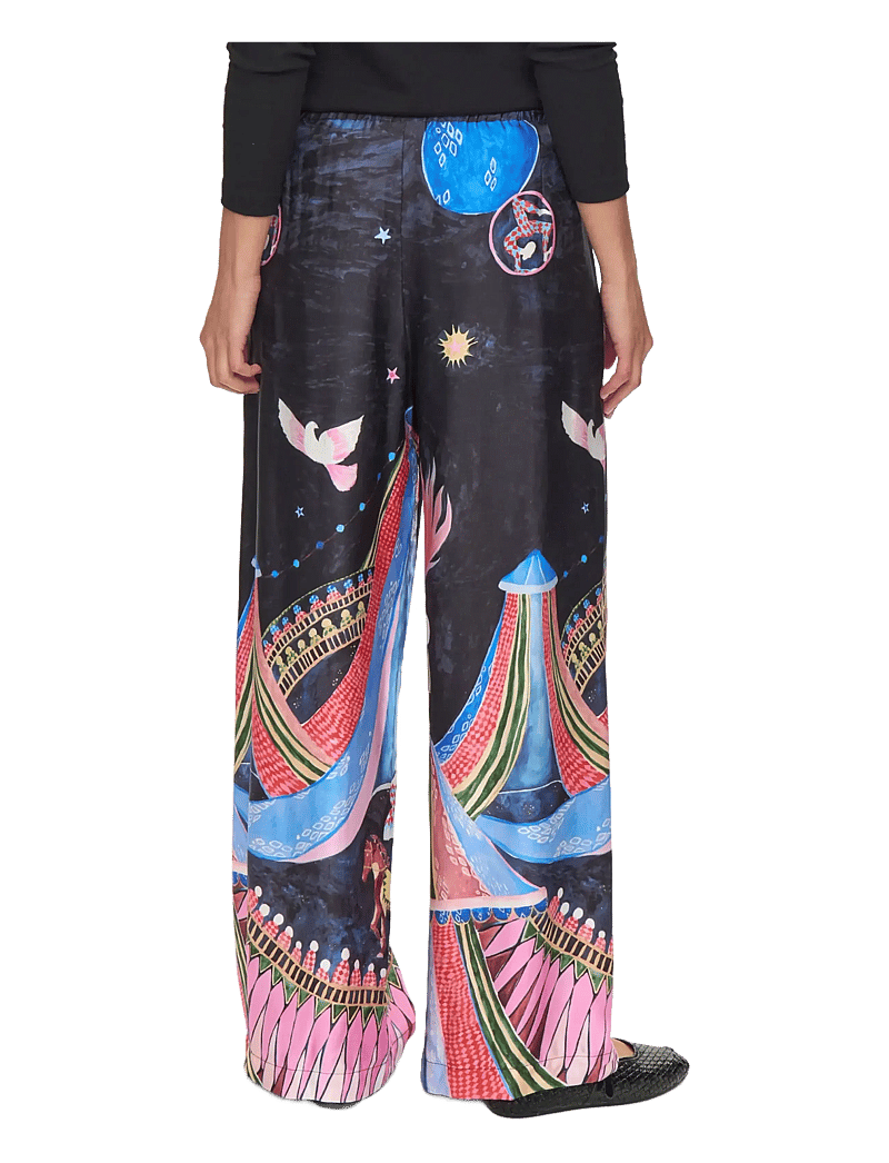 Nümph - NUSTARLA PANTS - bukser med brede ben - obsidian - 1