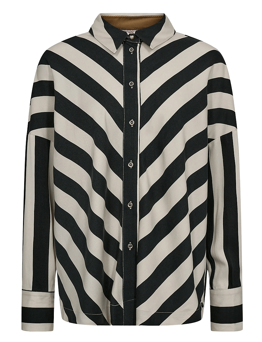 Nümph - NUMINZU STRIPE SHIRT - langærmede skjorter - caviar - 1