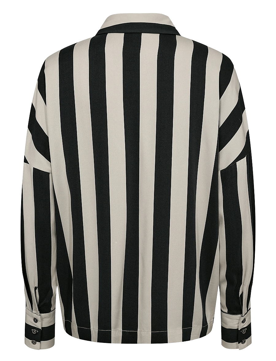 Nümph - NUMINZU STRIPE SHIRT - langærmede skjorter - caviar - 2