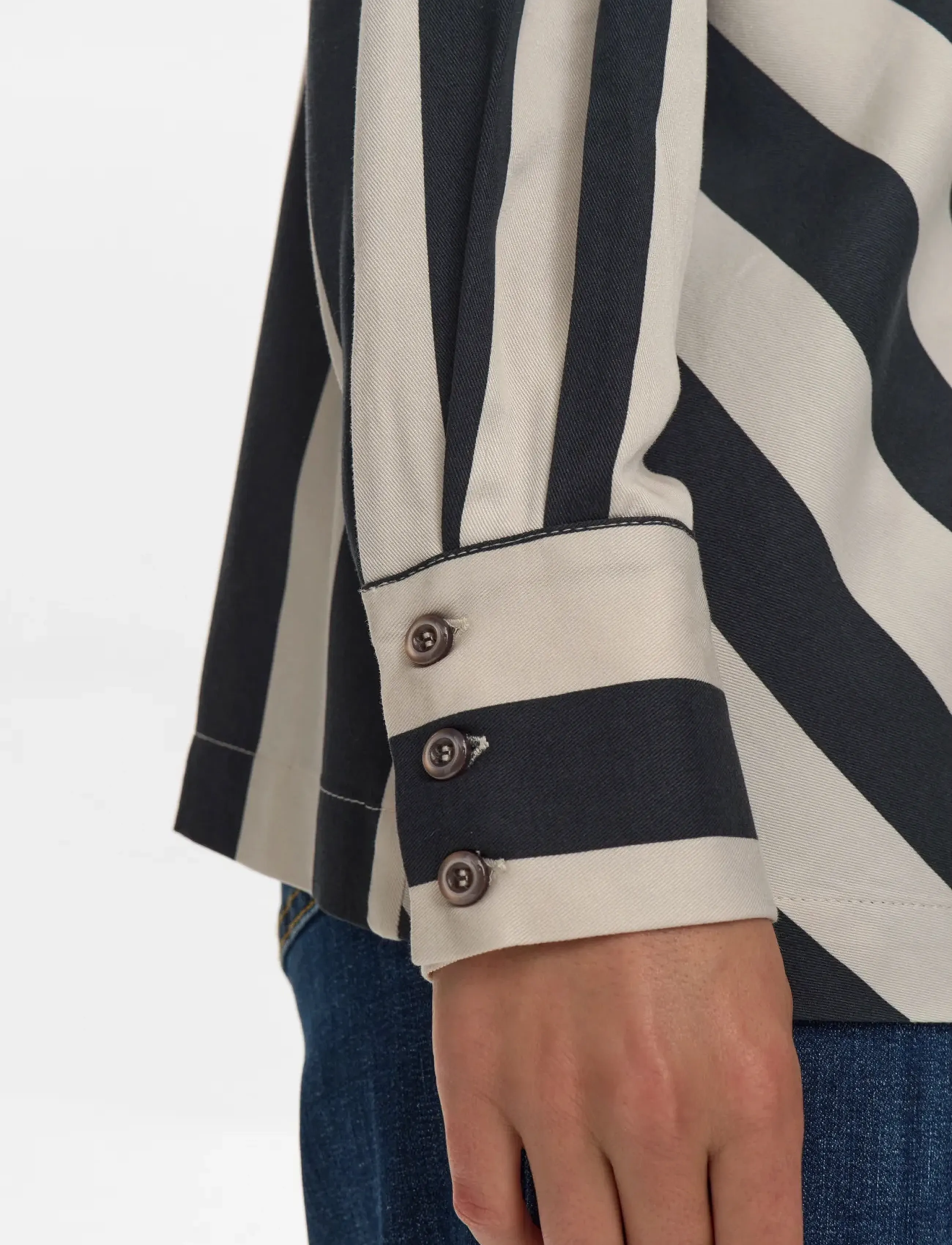 Nümph - NUMINZU STRIPE SHIRT - koszule z długimi rękawami - caviar - 5