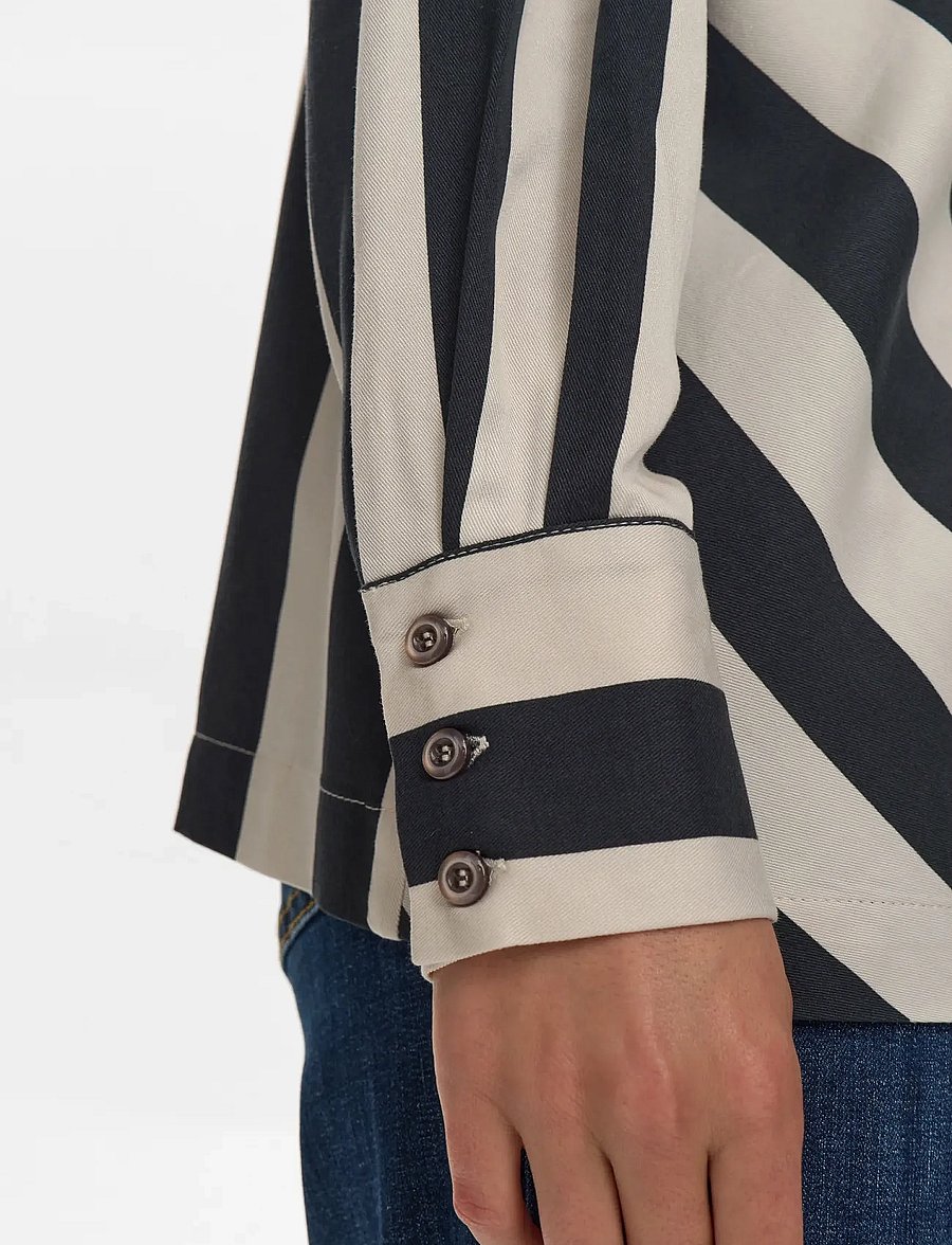Nümph - NUMINZU STRIPE SHIRT - langærmede skjorter - caviar - 5