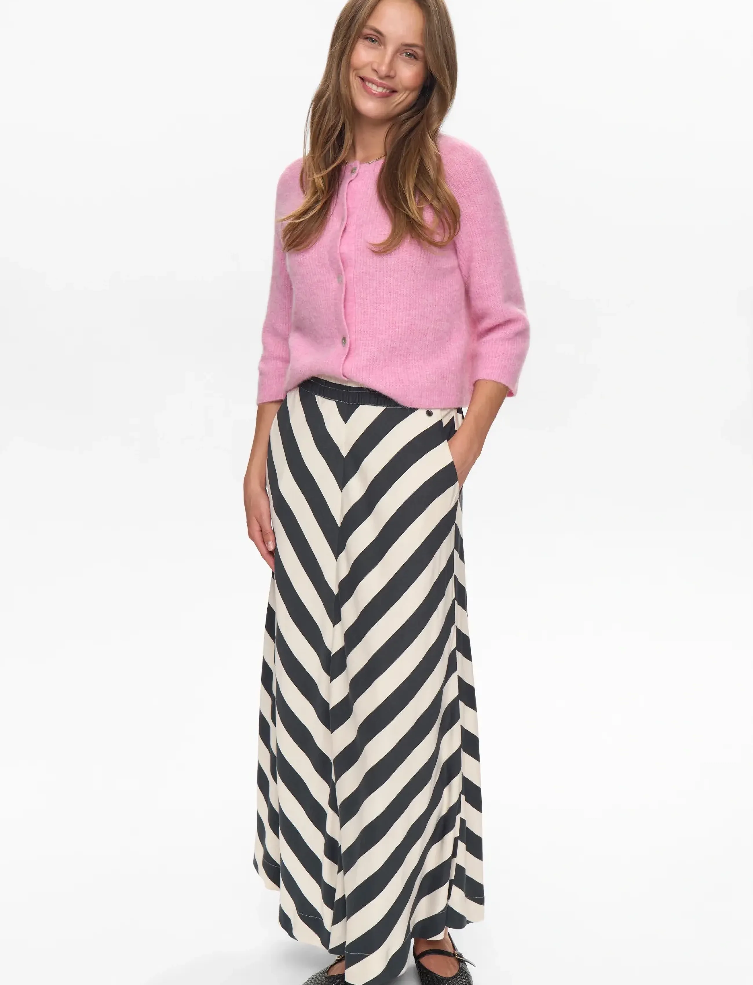 Nümph NUMINZU SKIRT - Maksiseelikud - CAVIAR / black