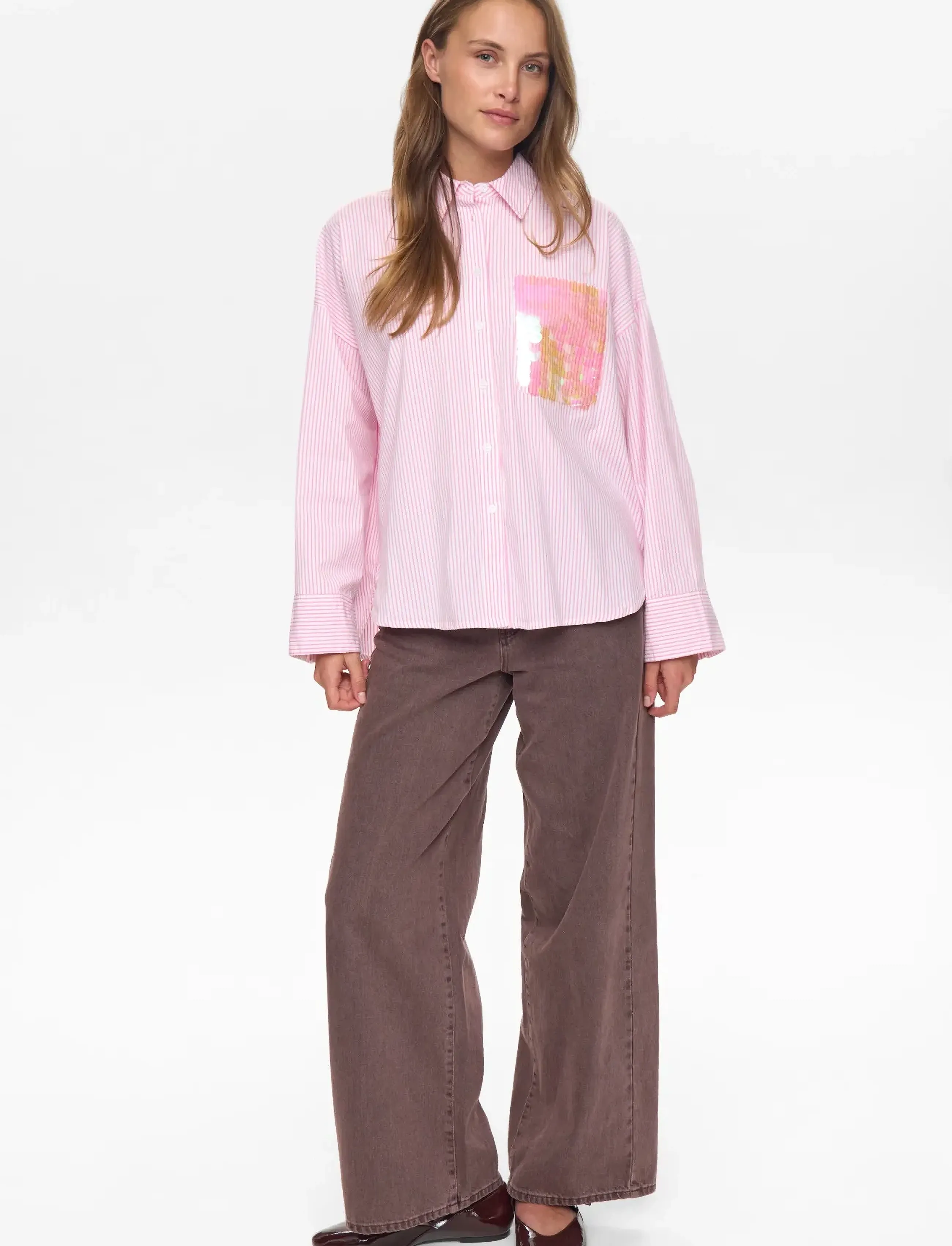Nümph - NUDARMI SHIRT - pikkade varrukatega särgid - fuchsia pink - 3