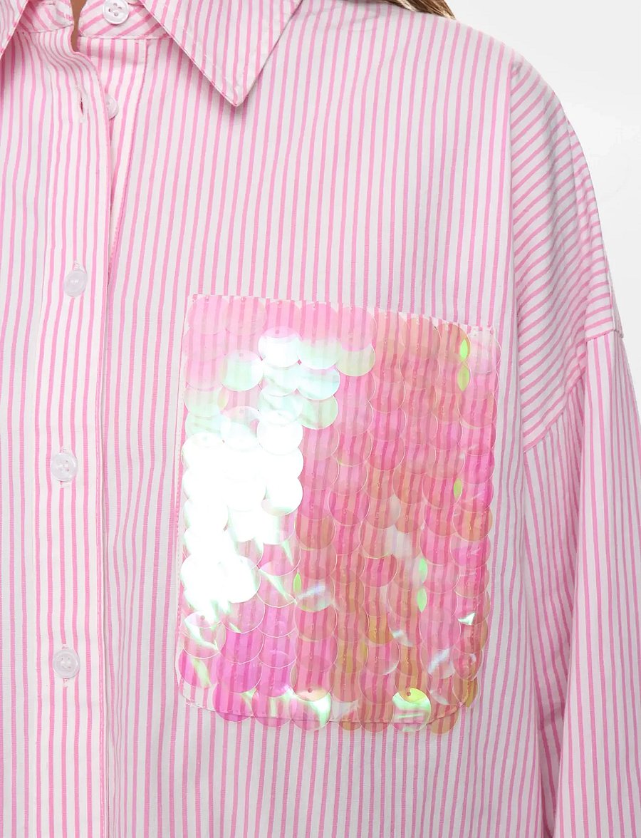 Nümph - NUDARMI SHIRT - pikkade varrukatega särgid - fuchsia pink - 5
