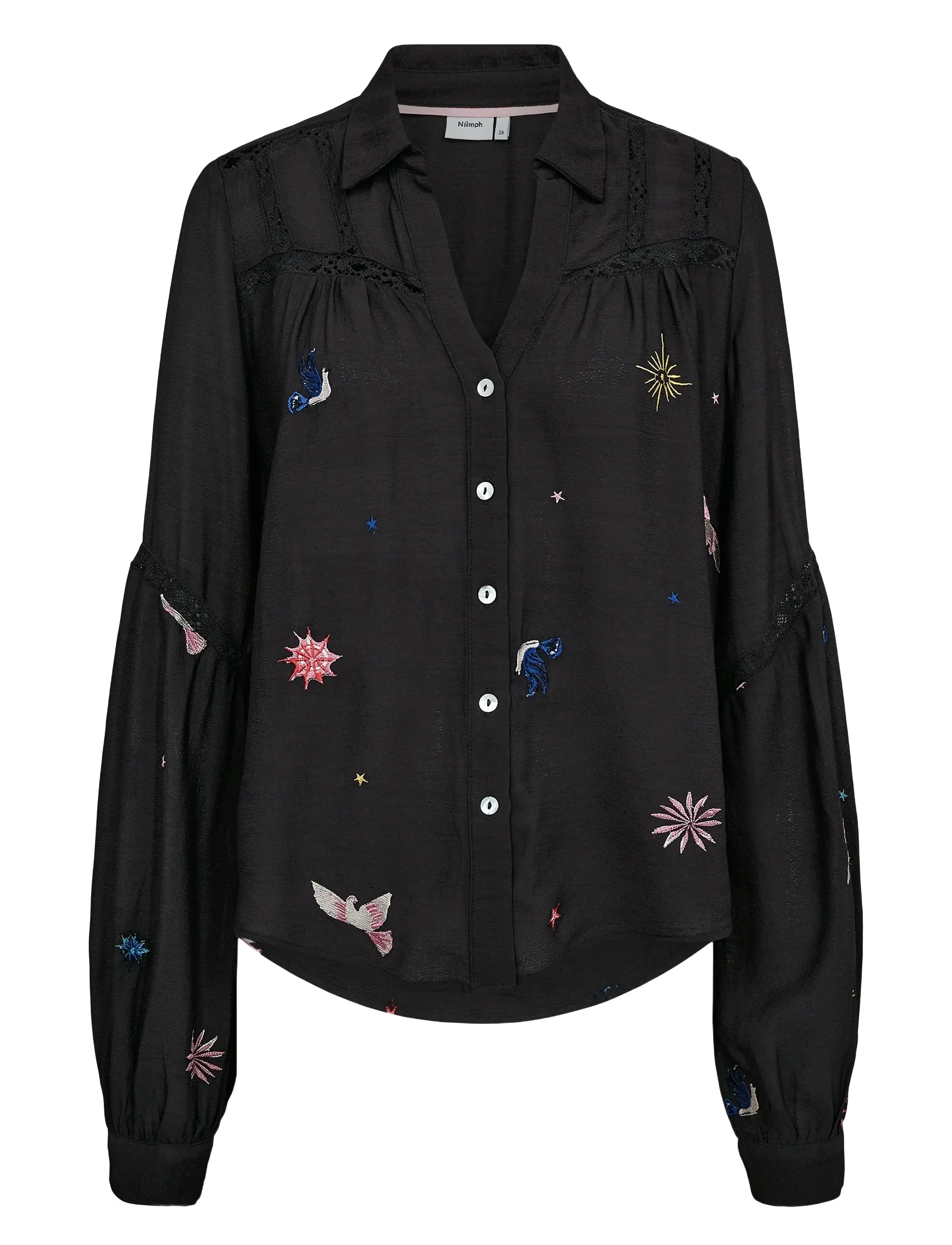 Nümph NUTEKNA SHIRT - Kläder - OBSIDIAN / black