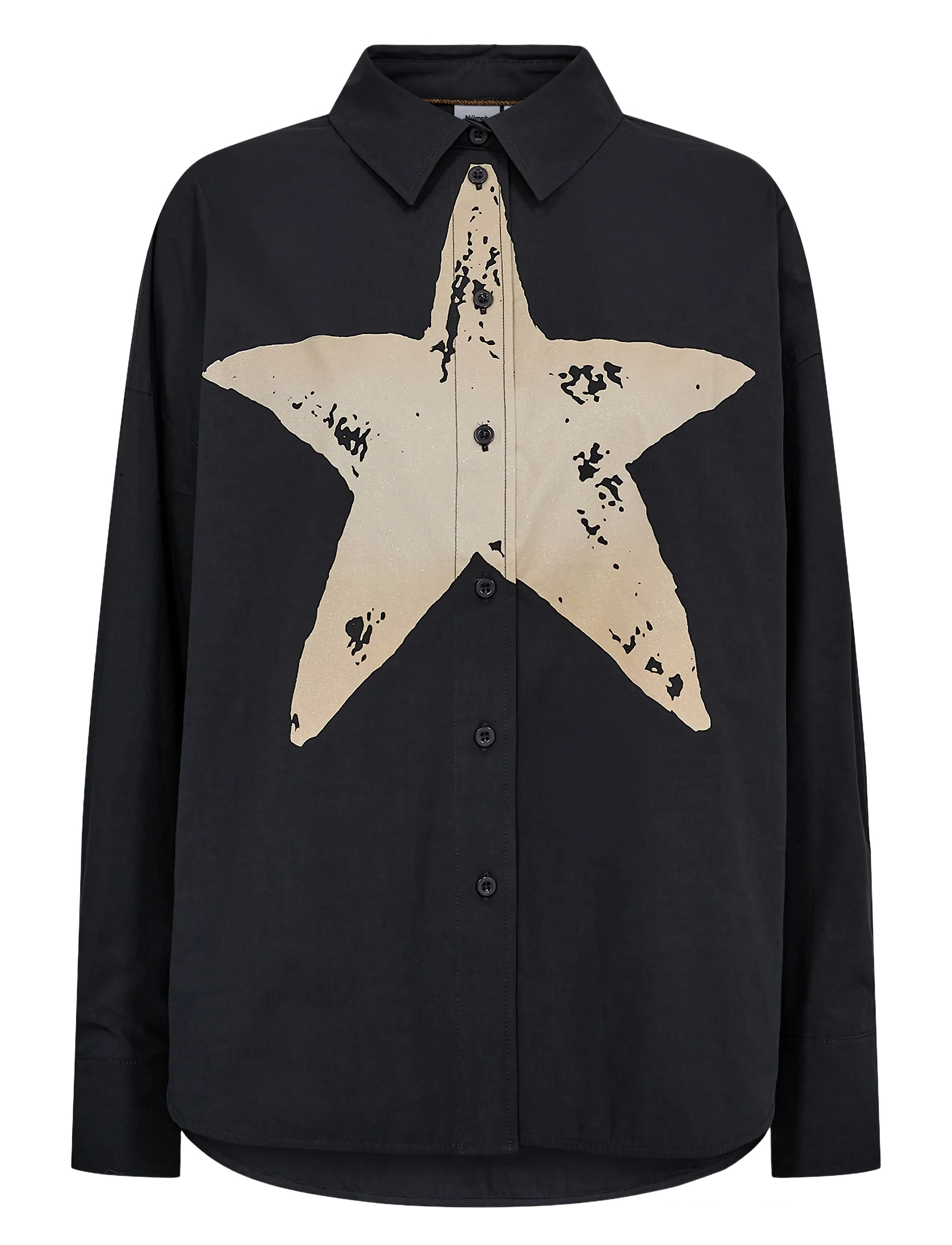 Nümph NUSTAR SHIRT - Skjortor - OBSIDIAN / black